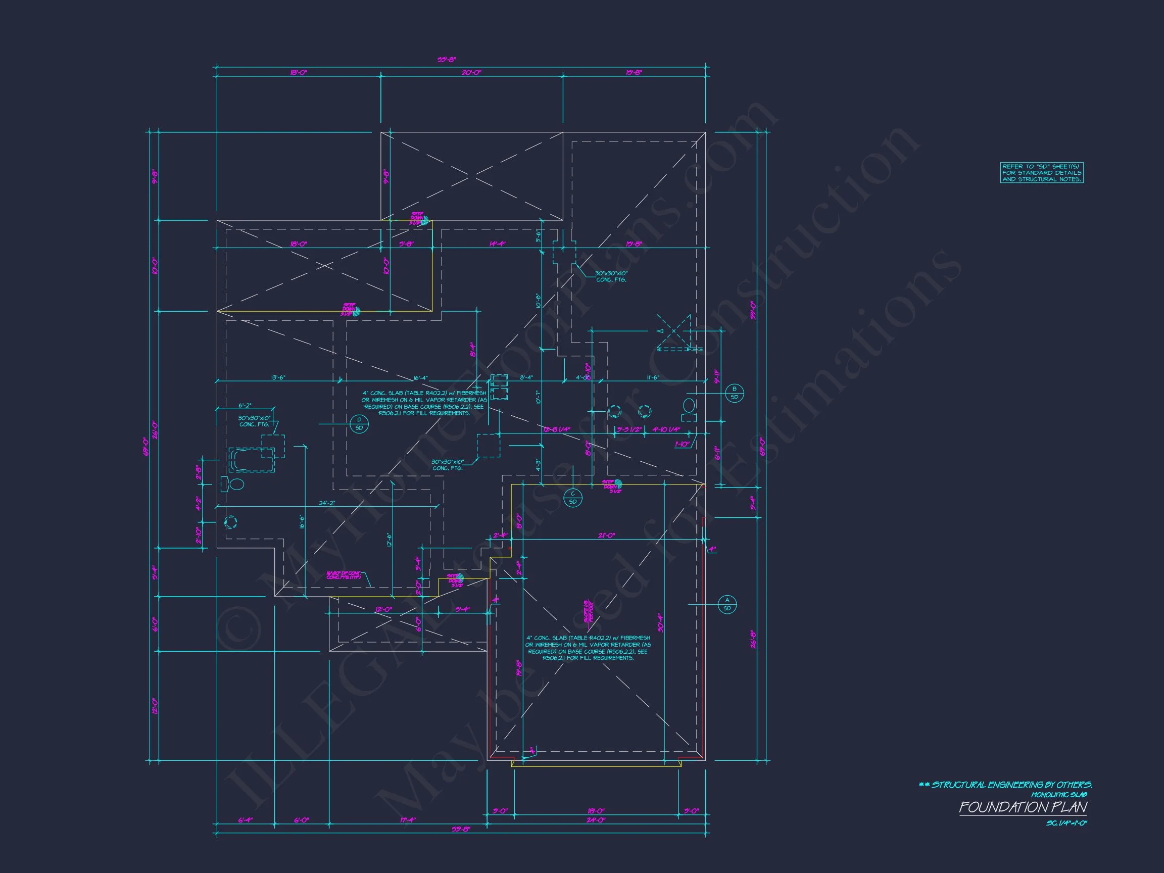Customizable house Floor Plan with CAD Designs and Blueprint