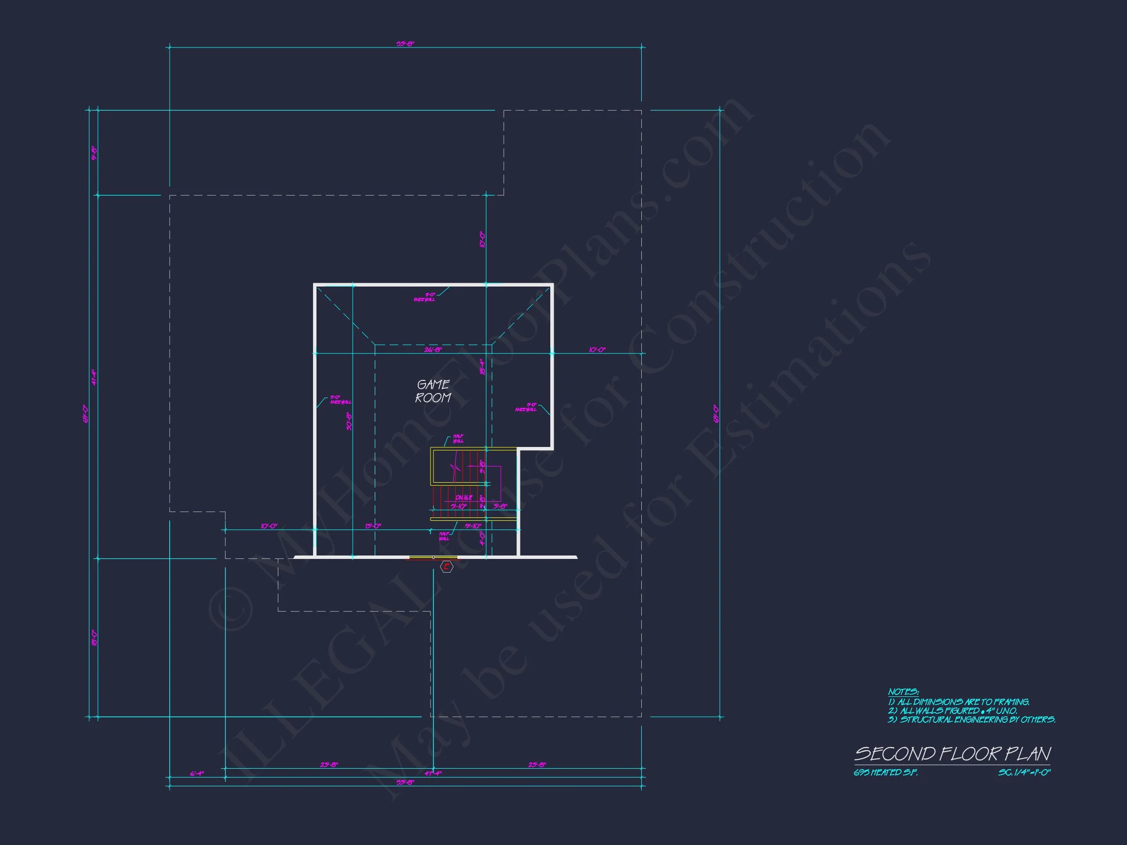Customizable house Floor Plan with CAD Designs and Blueprint