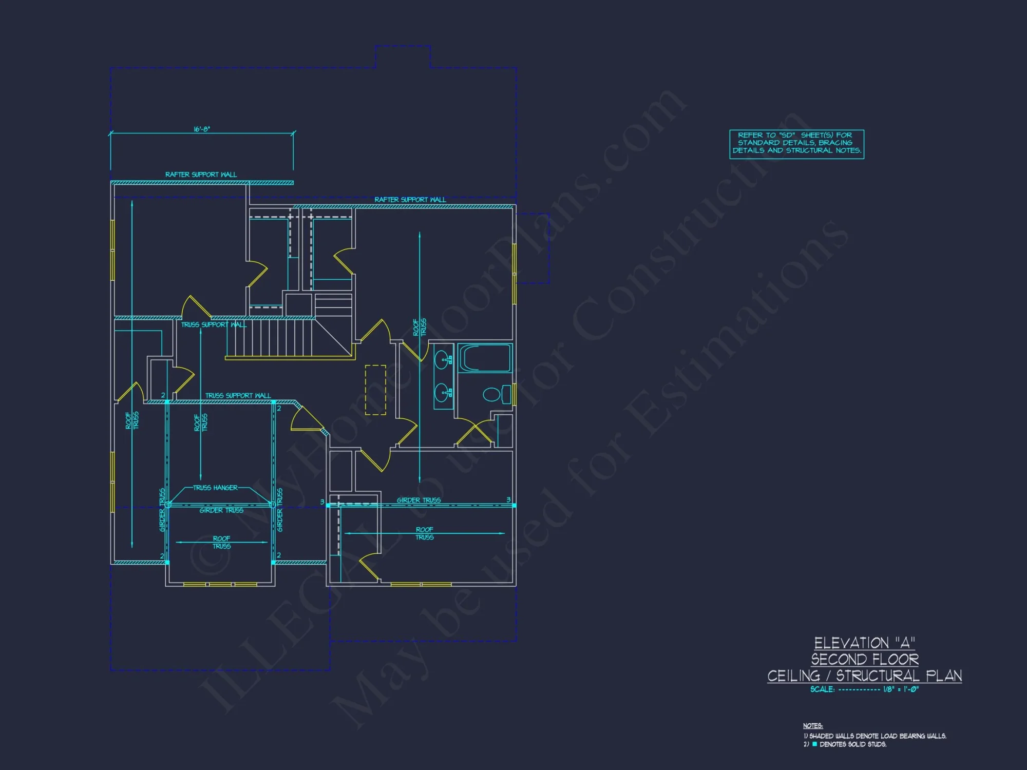 Spacious house Floor Plan with CAD Blueprints and Designs