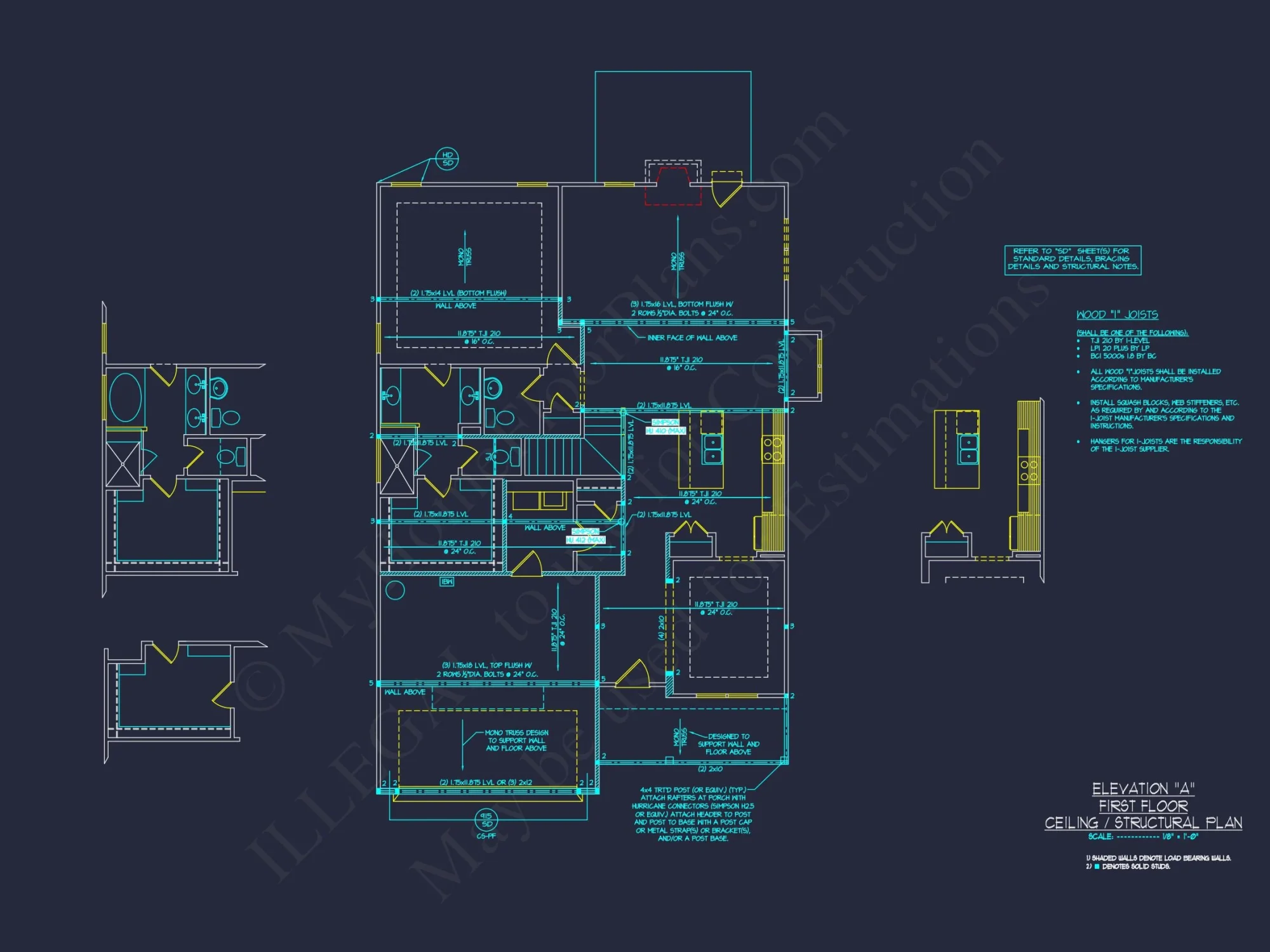 Spacious house Floor Plan with CAD Blueprints and Designs
