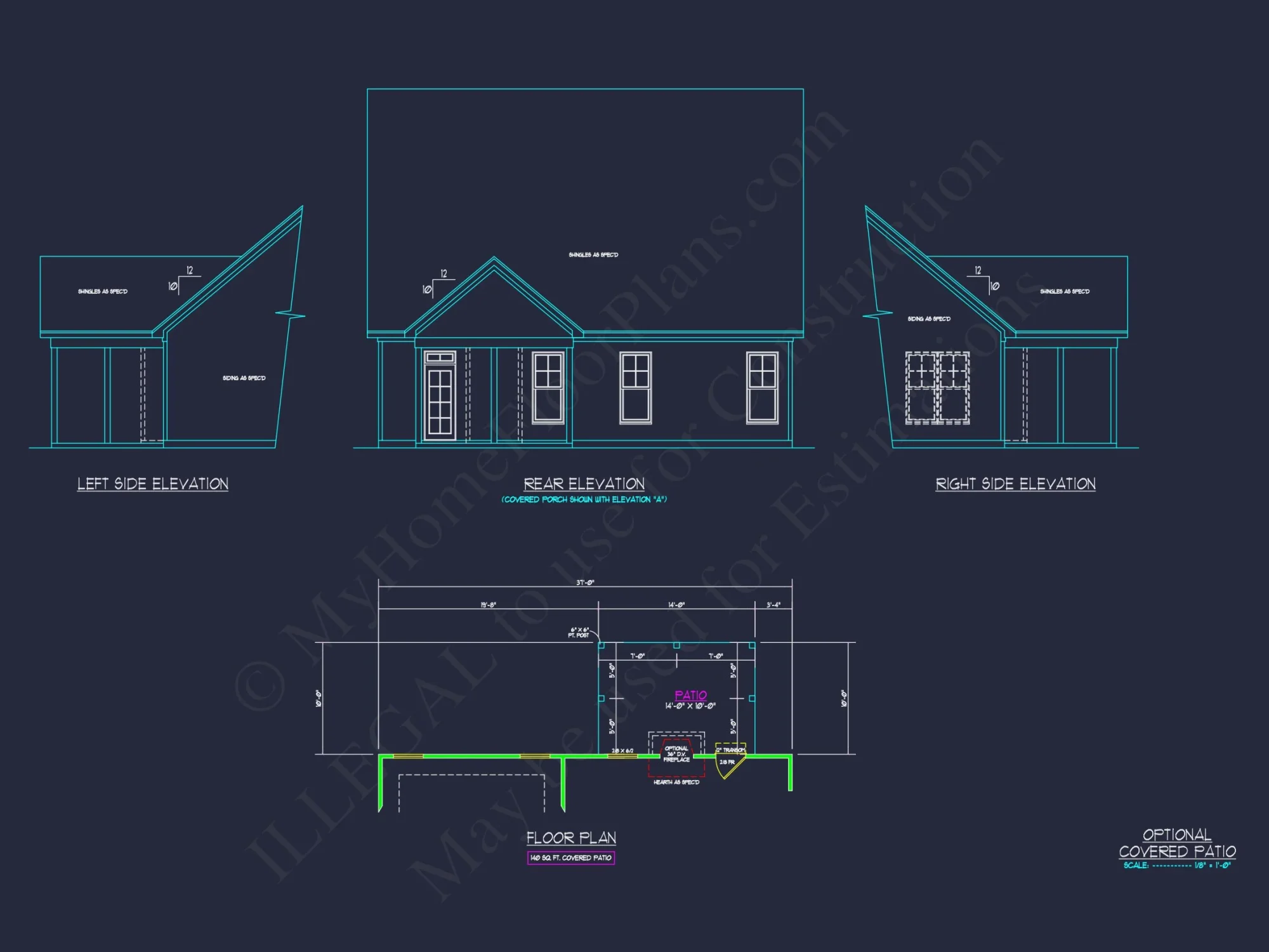 Spacious house Floor Plan with CAD Blueprints and Designs