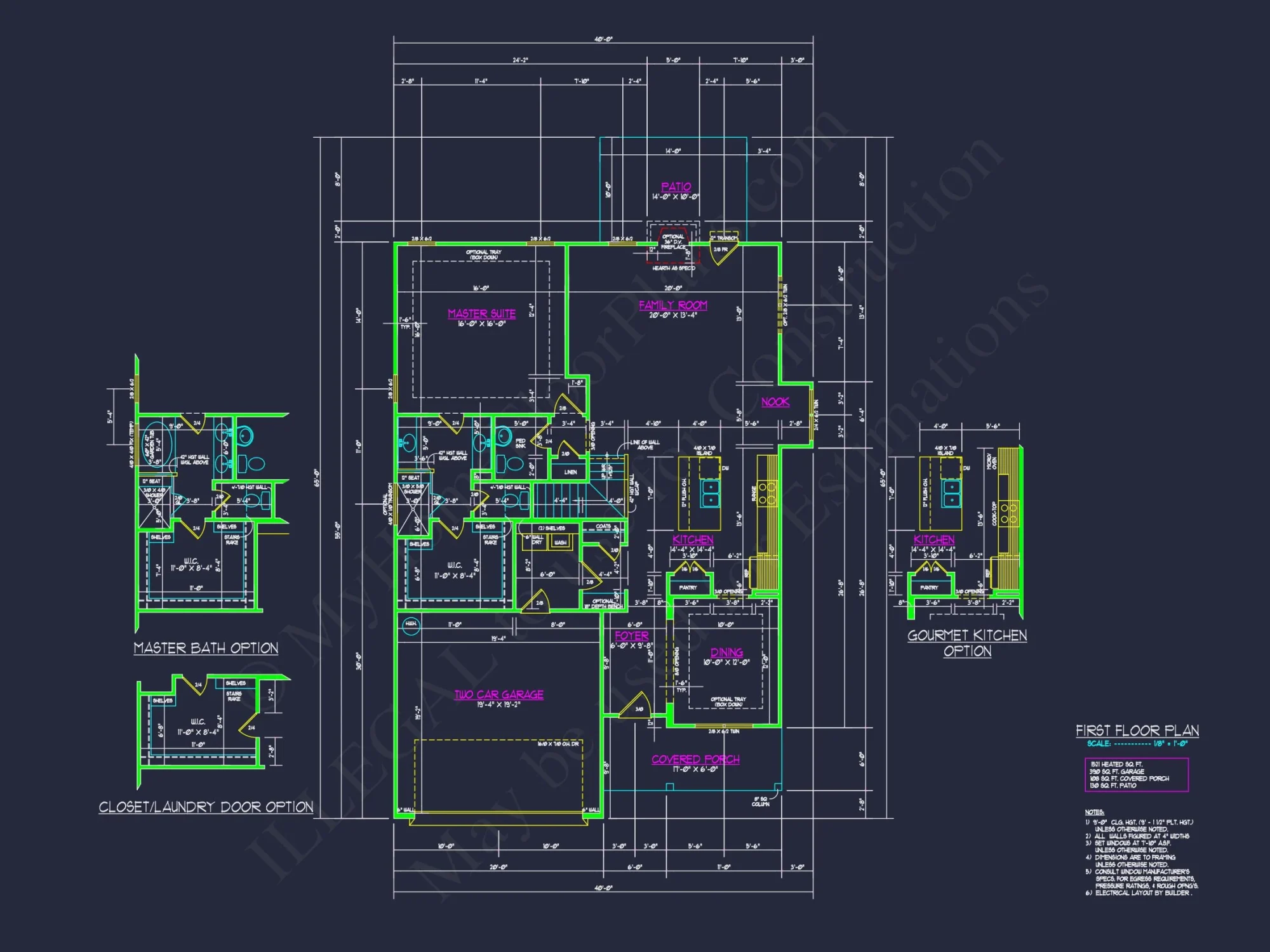 Spacious house Floor Plan with CAD Blueprints and Designs
