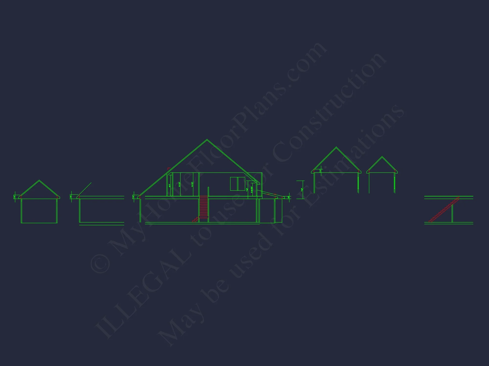 Spacious house Floor Plan with CAD Blueprints and Designs