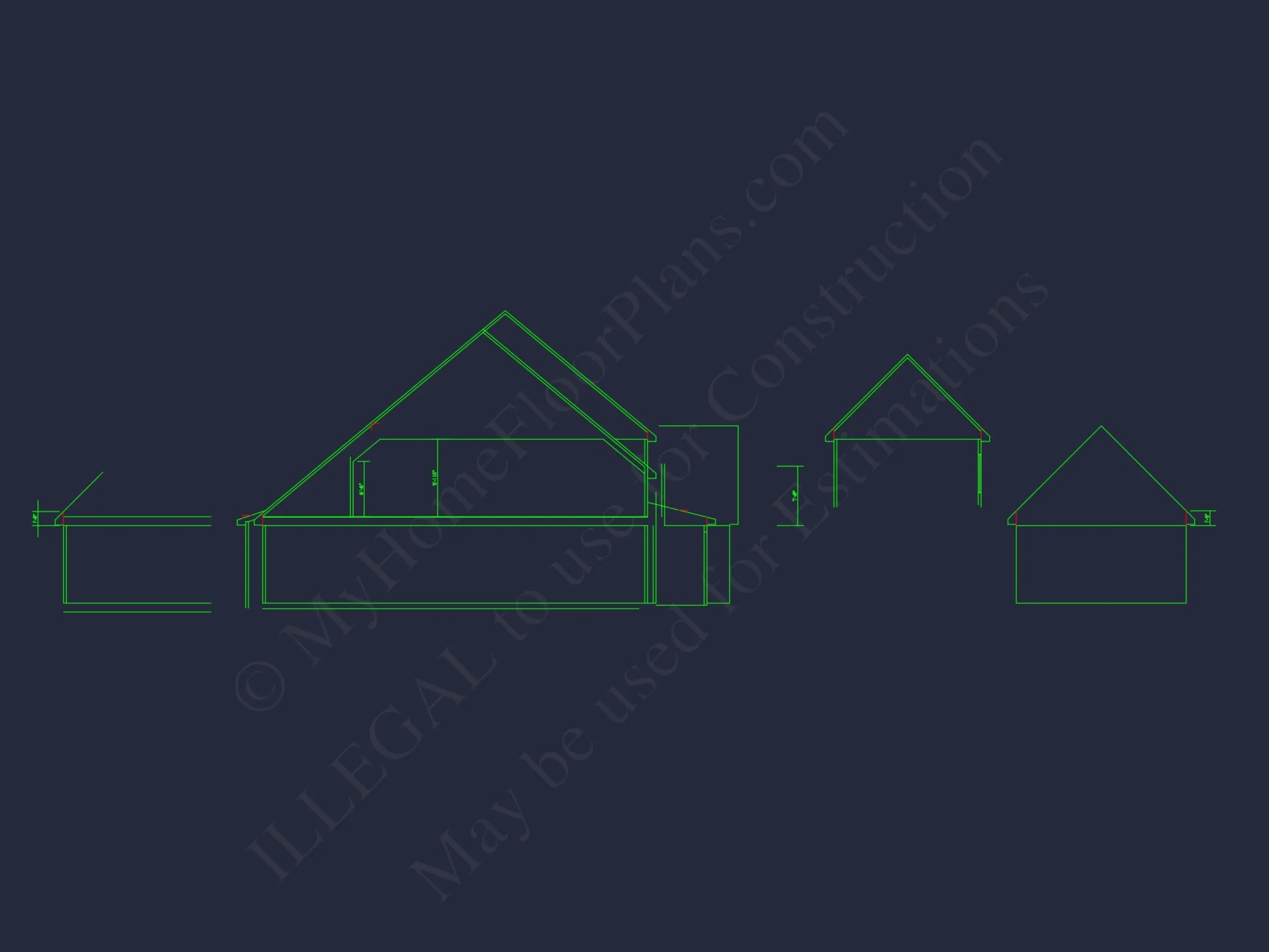 Spacious house Floor Plan with CAD Blueprints and Designs