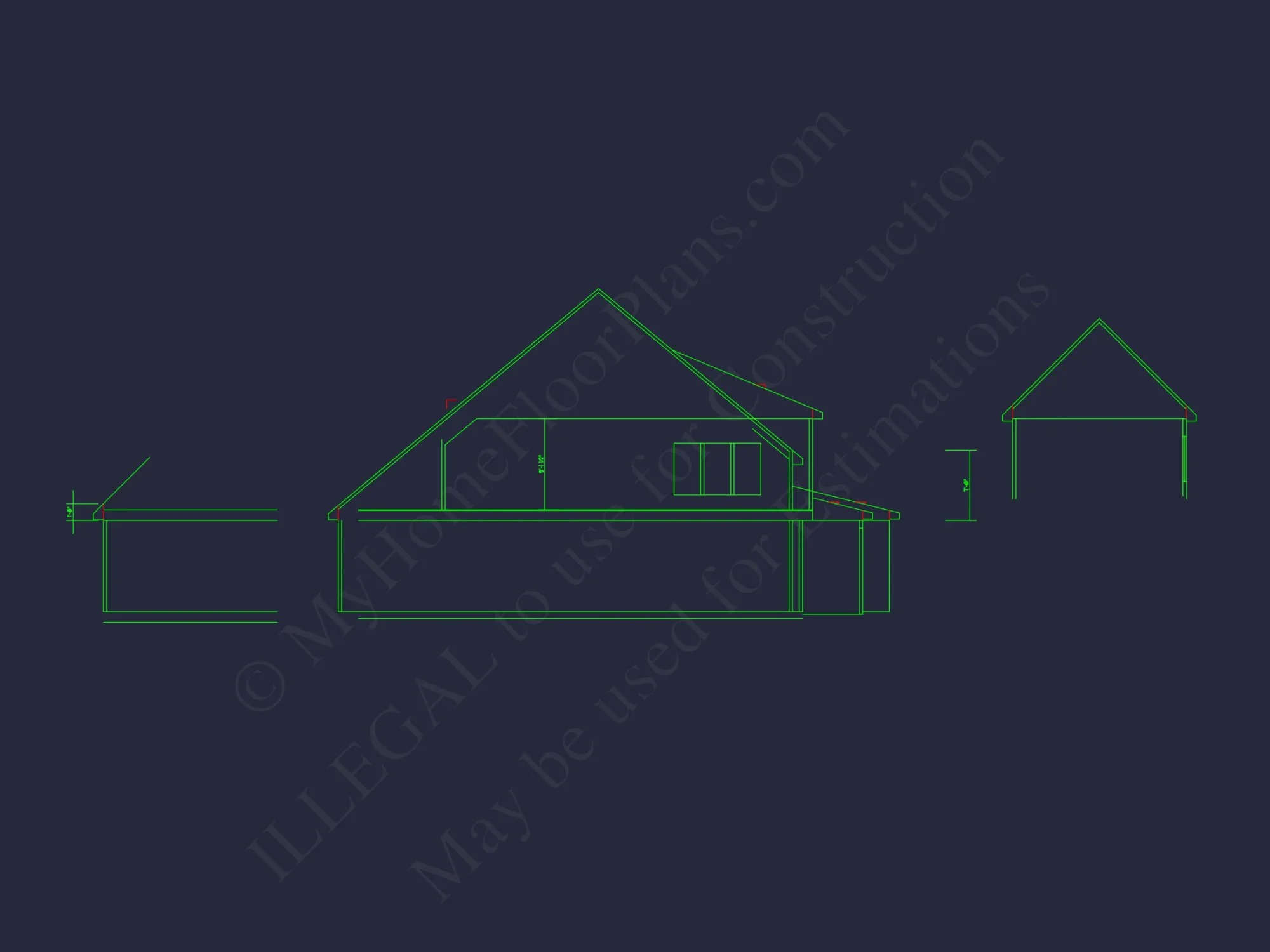 Spacious house Floor Plan with CAD Blueprints and Designs