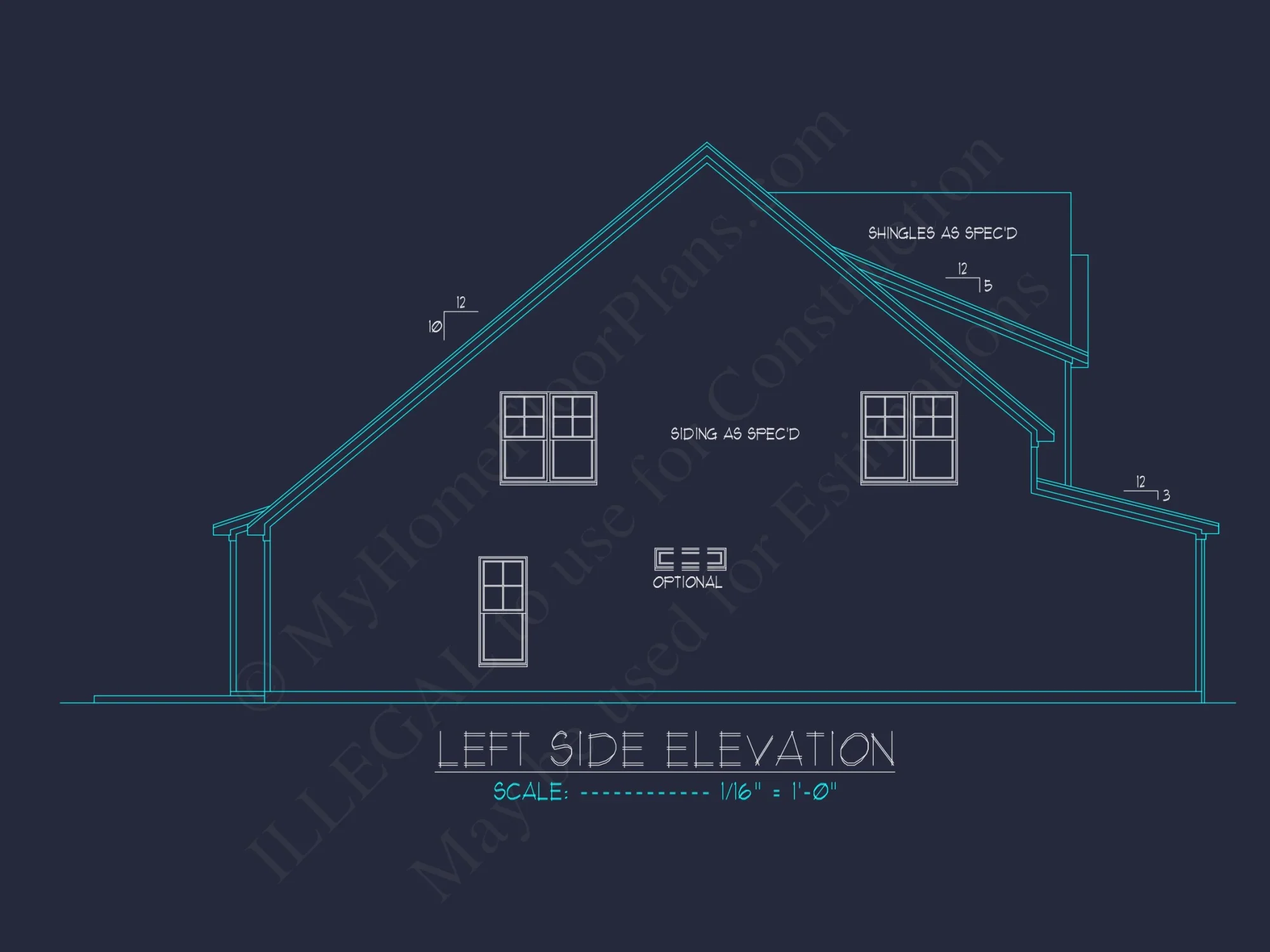 Spacious house Floor Plan with CAD Blueprints and Designs