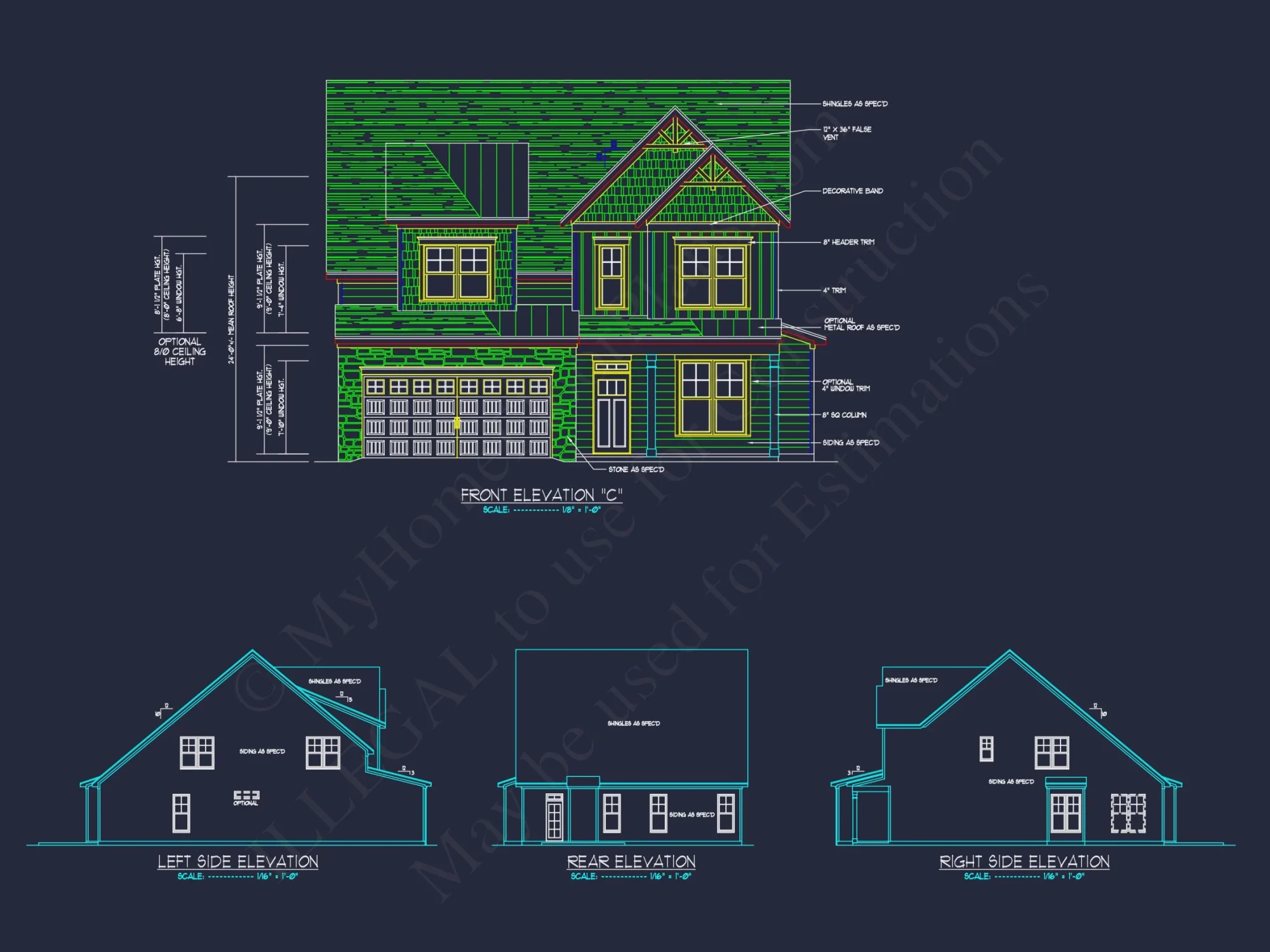 Spacious house Floor Plan with CAD Blueprints and Designs