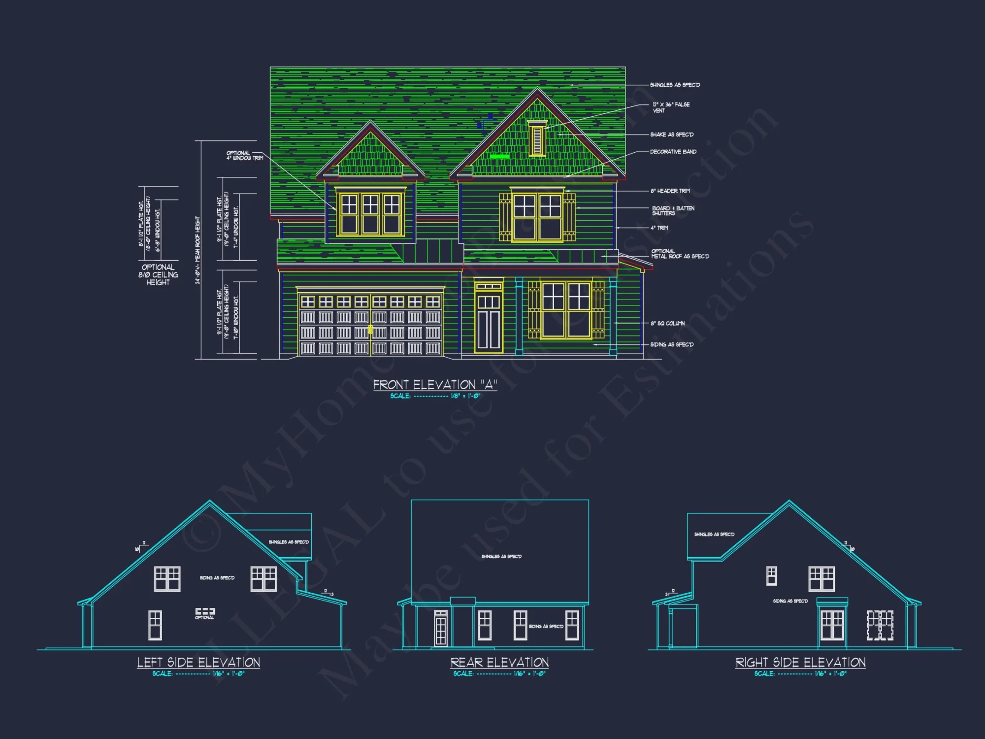 Spacious house Floor Plan with CAD Blueprints and Designs