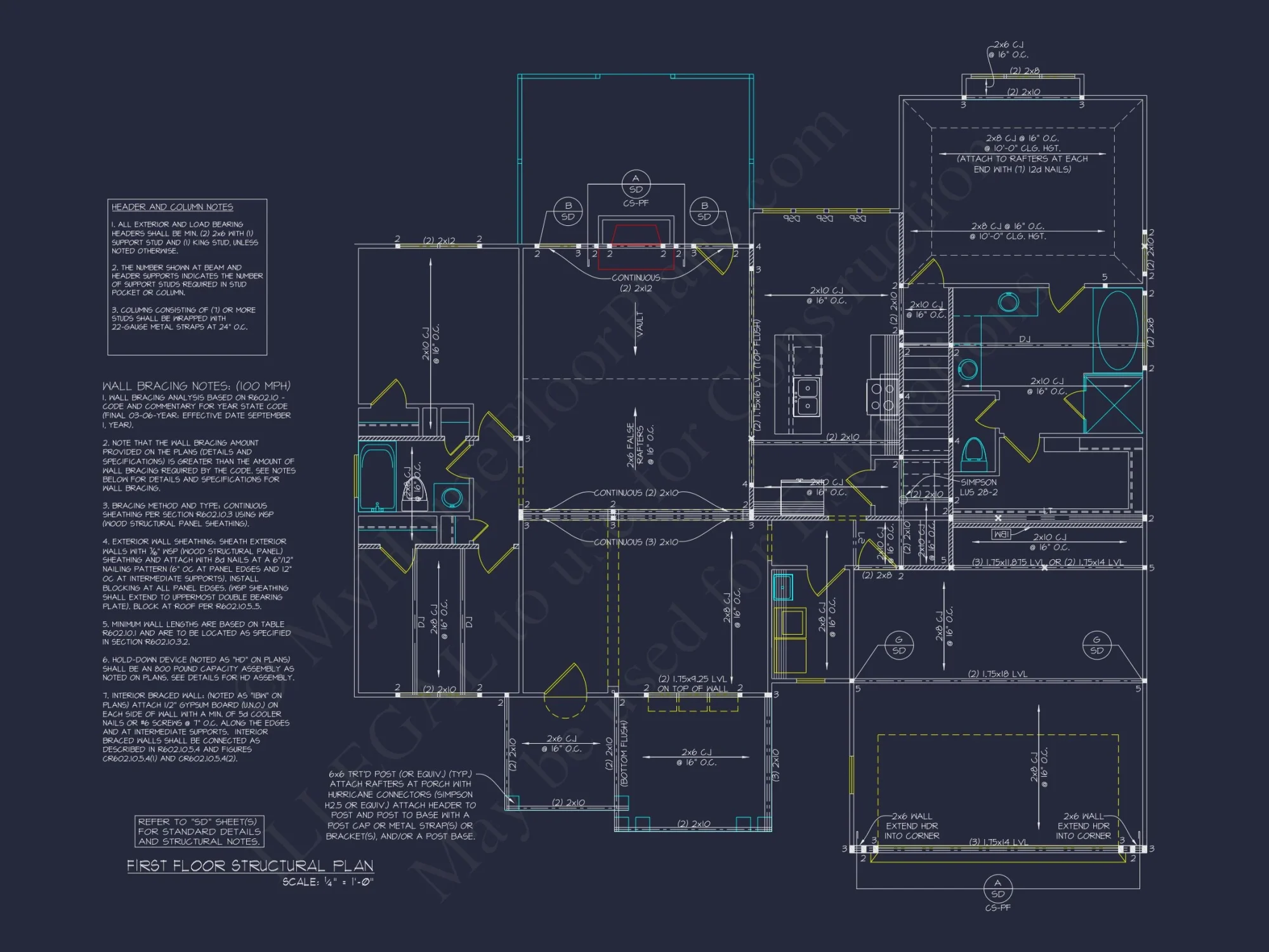 house Plan Blueprint with CAD Architecture and Floor Designs