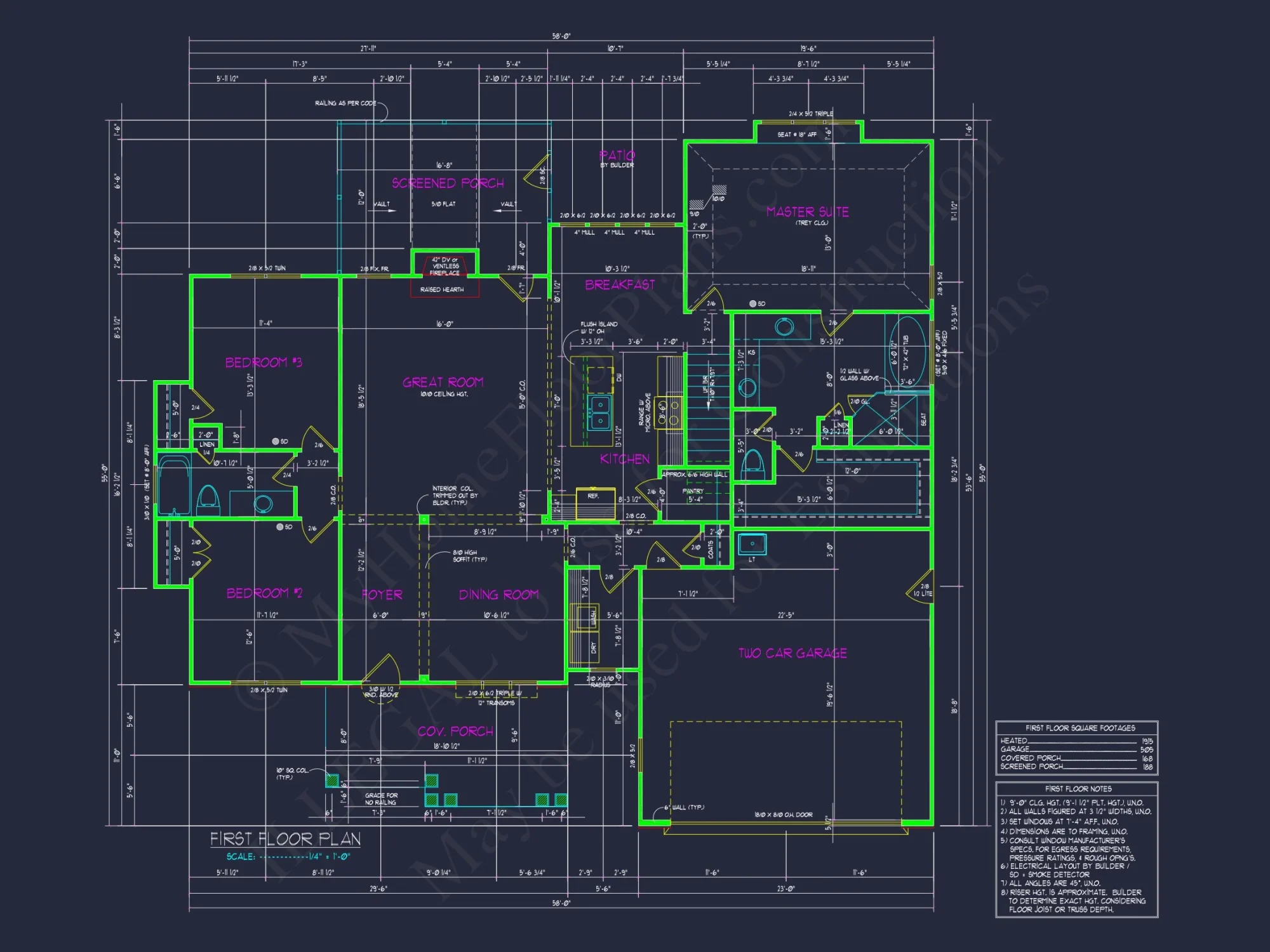 house Plan Blueprint with CAD Architecture and Floor Designs
