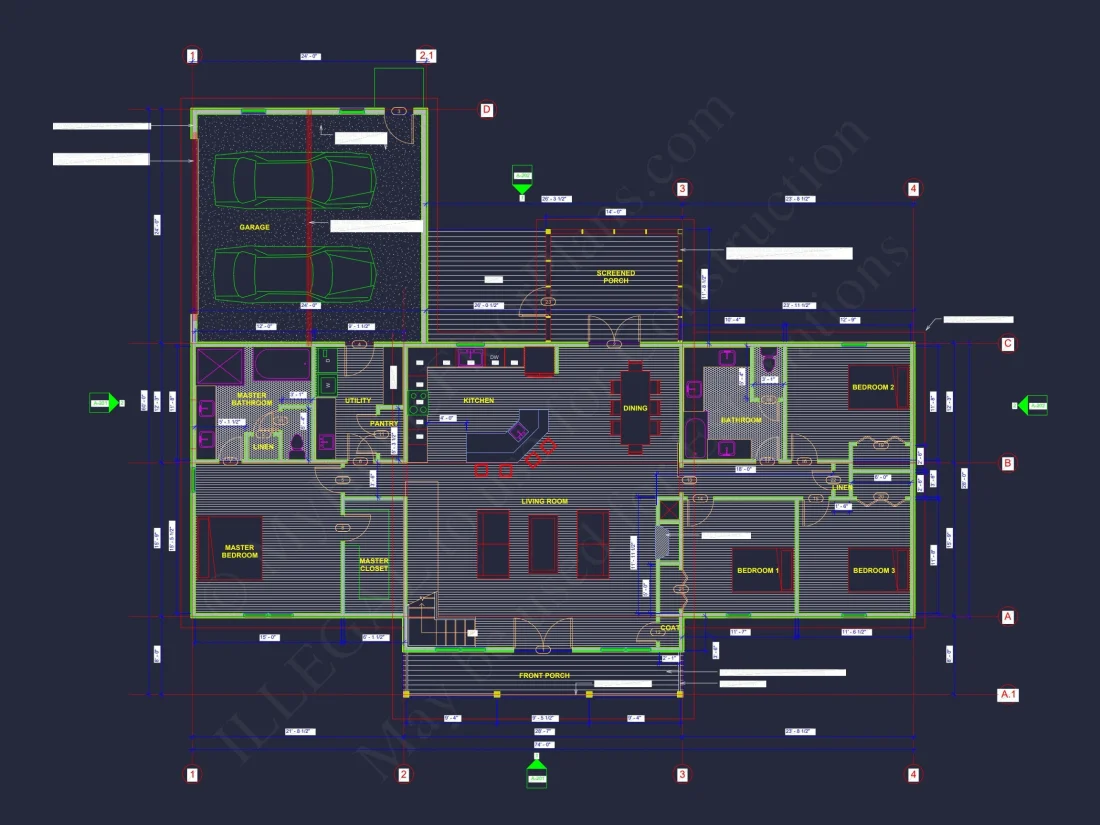 Modern Craftsman house Plan with Spacious Layout and Bonus Room