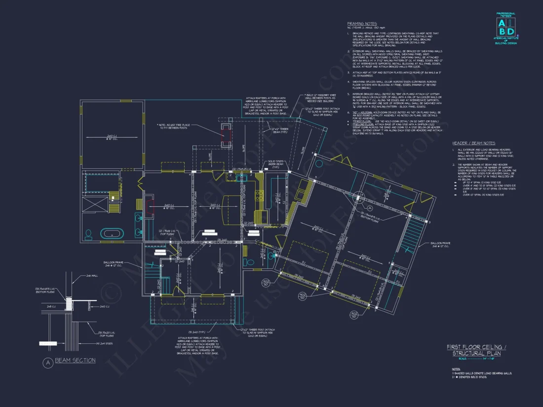 Craftsman house Plan with Angled Garage and Detailed Floor Plans