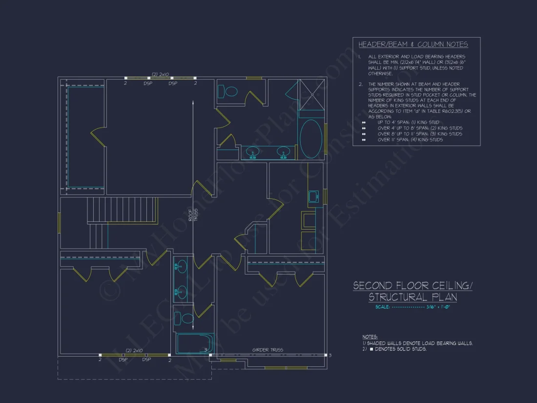 Elegant 2-Story house Plan with Spacious CAD Designs
