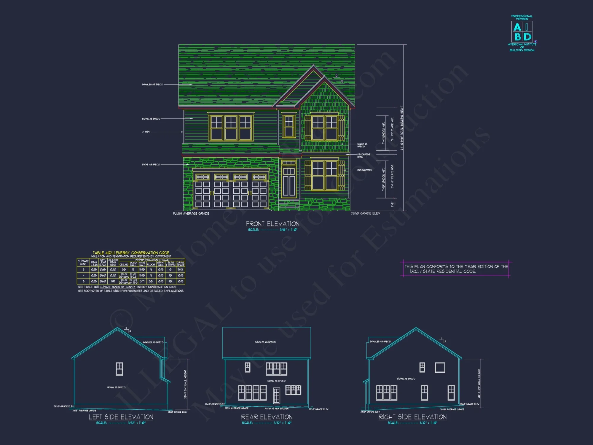 Elegant 2-Story house Plan with Spacious CAD Designs