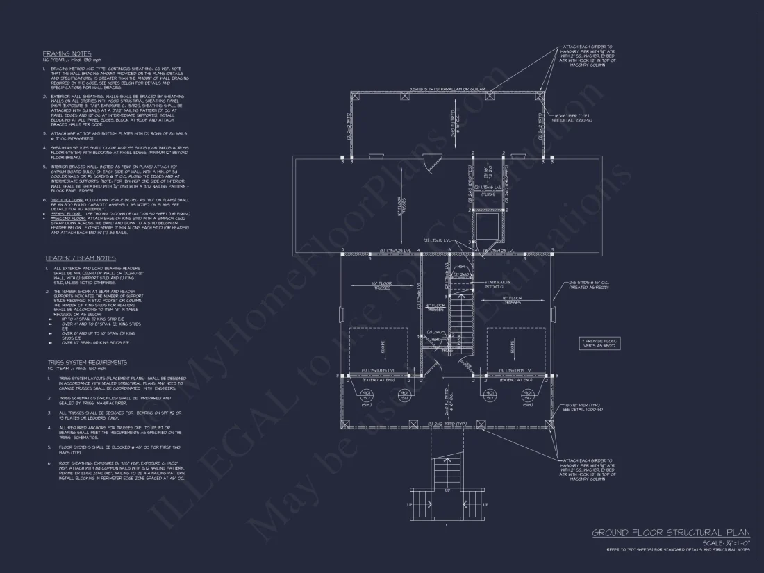 Charming Coastal house Plan with CAD-Ready Blueprints