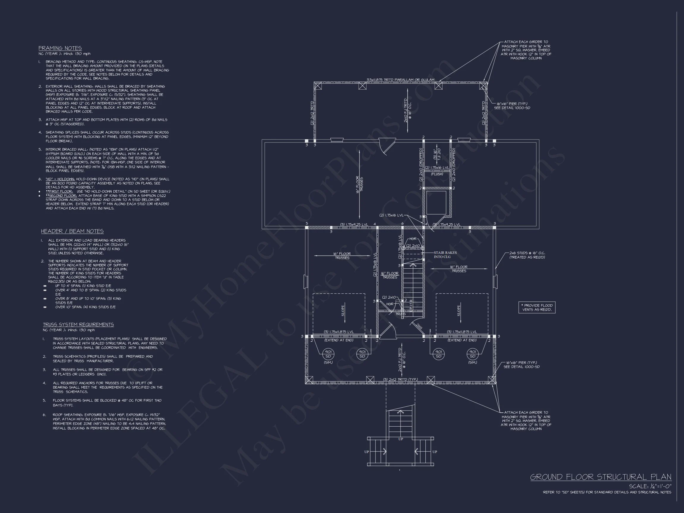 Charming Coastal house Plan with CAD-Ready Blueprints