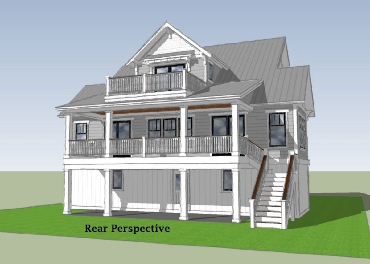 Charming Coastal house Plan with CAD-Ready Blueprints