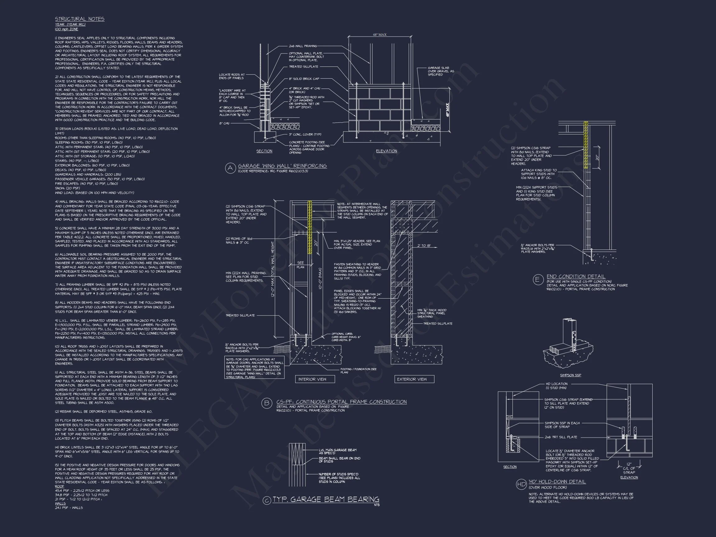 Craftsman house Plan with 2 Floors, Open CAD Designs, and Features