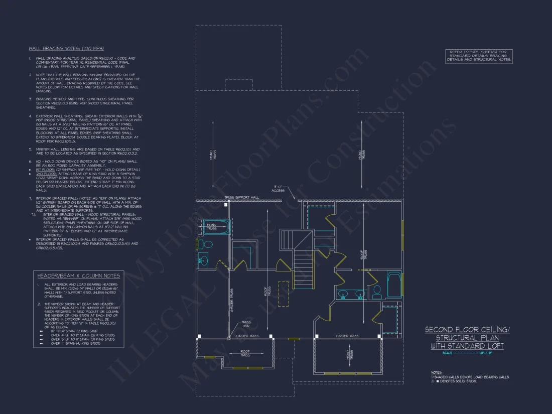 Craftsman house Plan with 2 Floors, Open CAD Designs, and Features