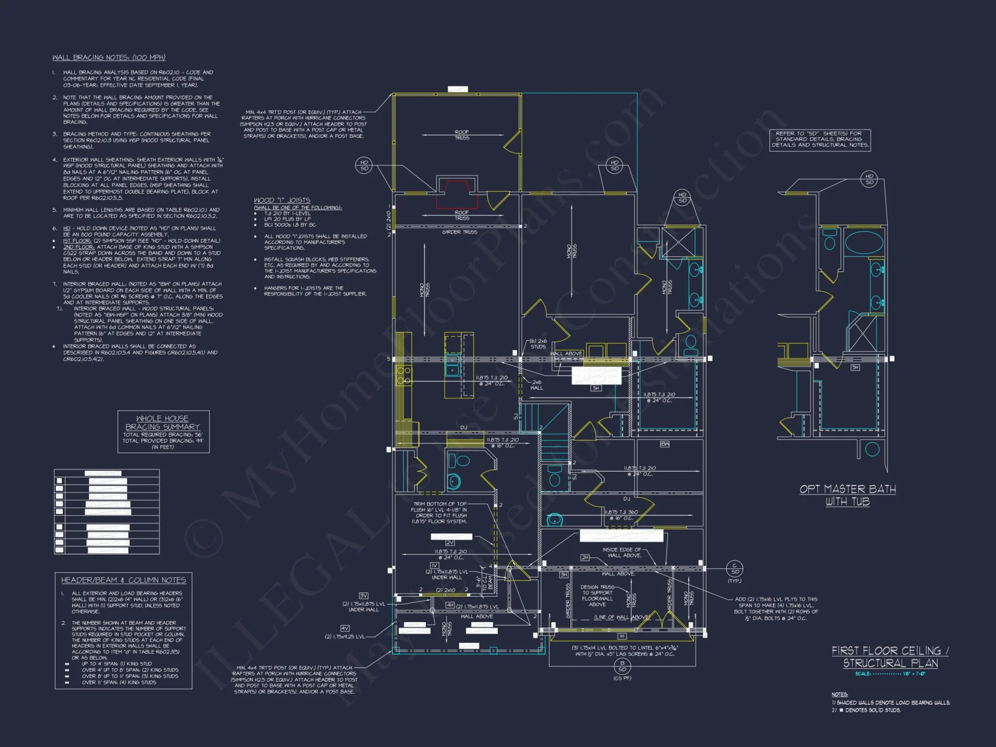 Craftsman house Plan with 2 Floors, Open CAD Designs, and Features