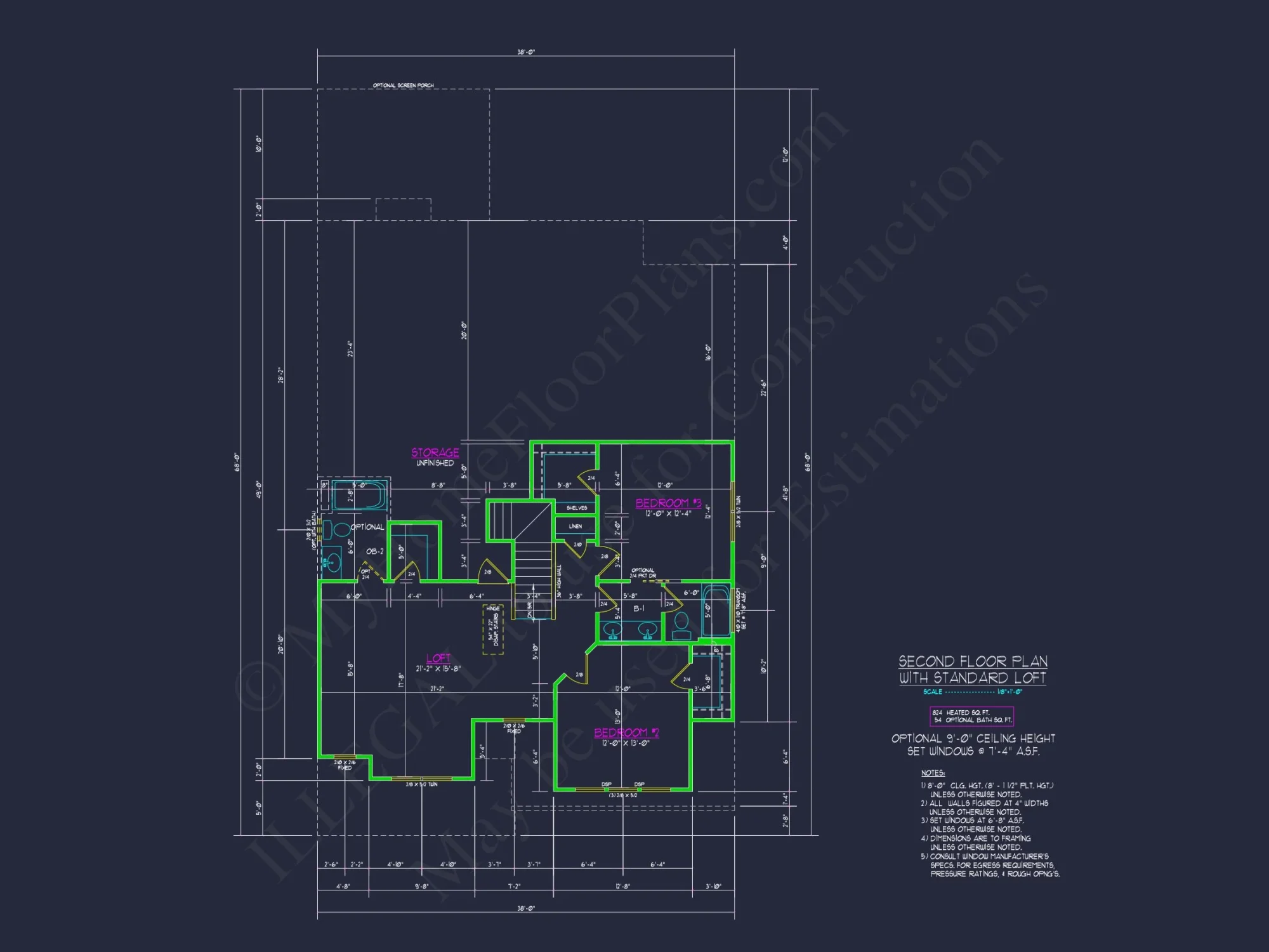 Craftsman house Plan with 2 Floors, Open CAD Designs, and Features