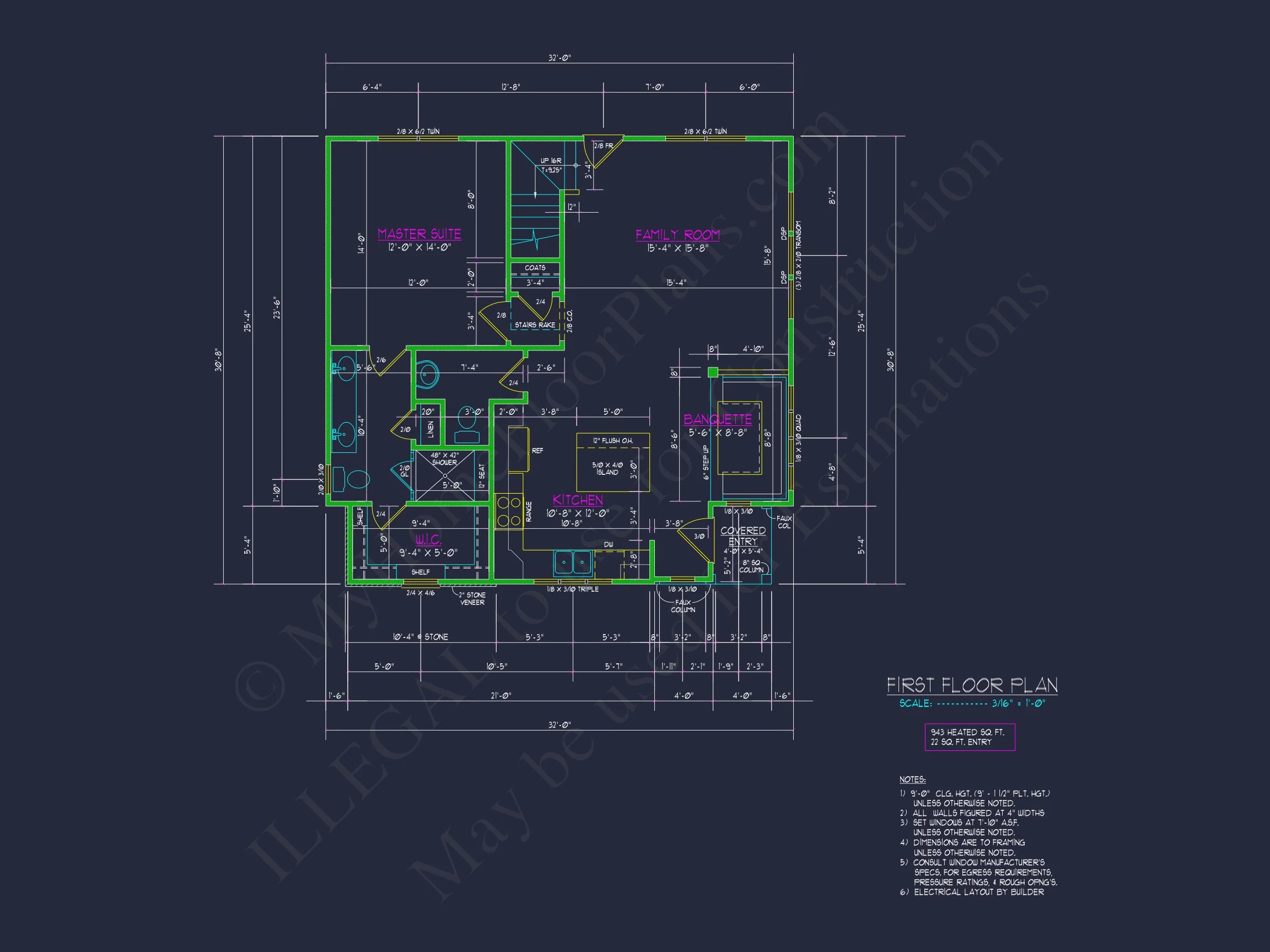 Stylish 4-Bedroom house Plan with CAD Designs and Open Layout