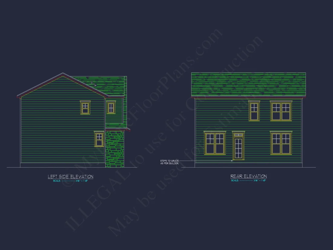 Stylish 4-Bedroom house Plan with CAD Designs and Open Layout
