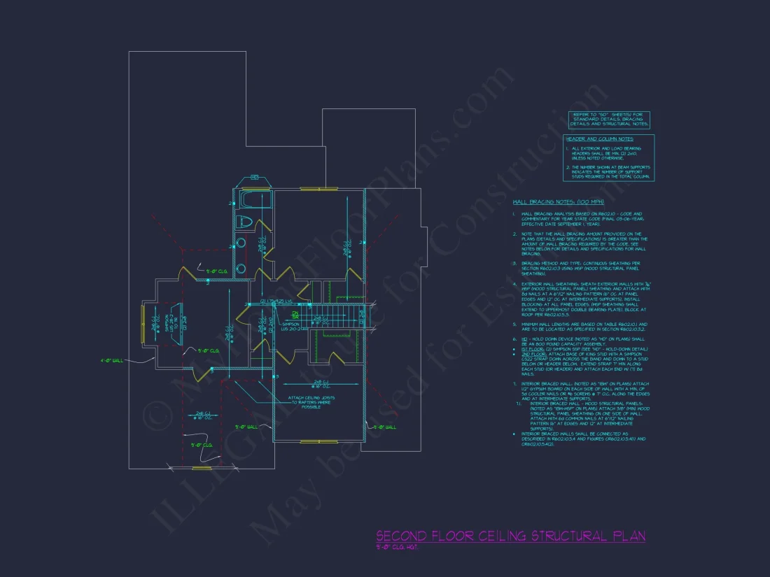 Spacious 2-Story Modern Craftsman house Plan with CAD Design