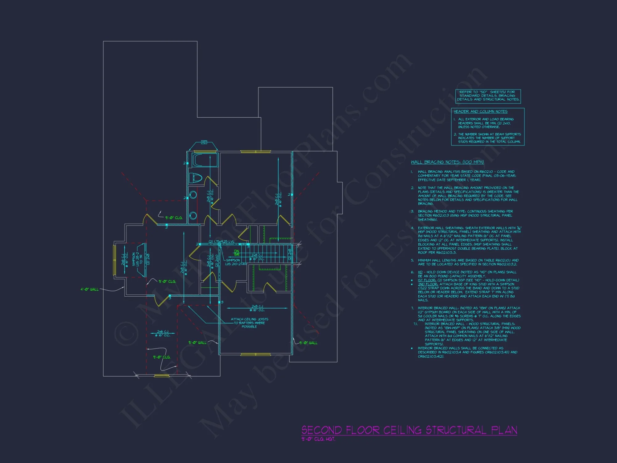 Spacious 2-Story Modern Craftsman house Plan with CAD Design