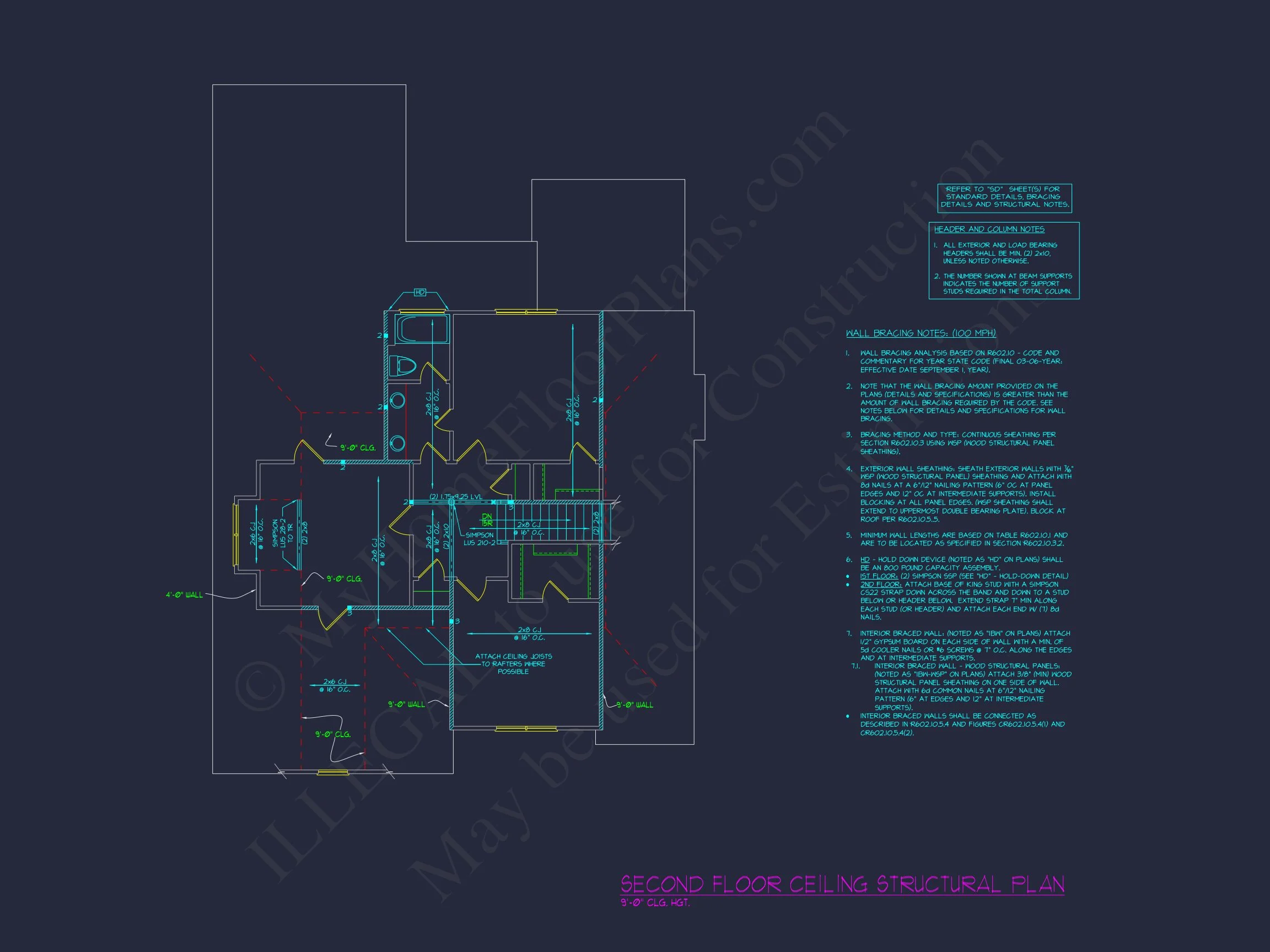 18-1587 HOUSE PLAN - Modern Farmhouse Plan - 4-Bed, 3-Bath, 2,550 SF 9 Spacious 2-Story Modern Craftsman house Plan with CAD Design