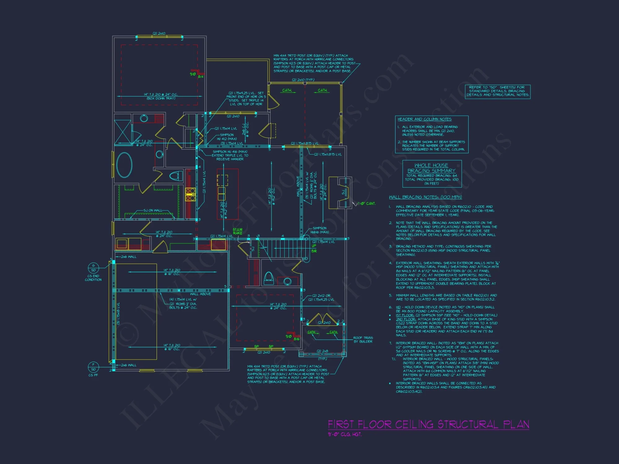 Spacious 2-Story Modern Craftsman house Plan with CAD Design