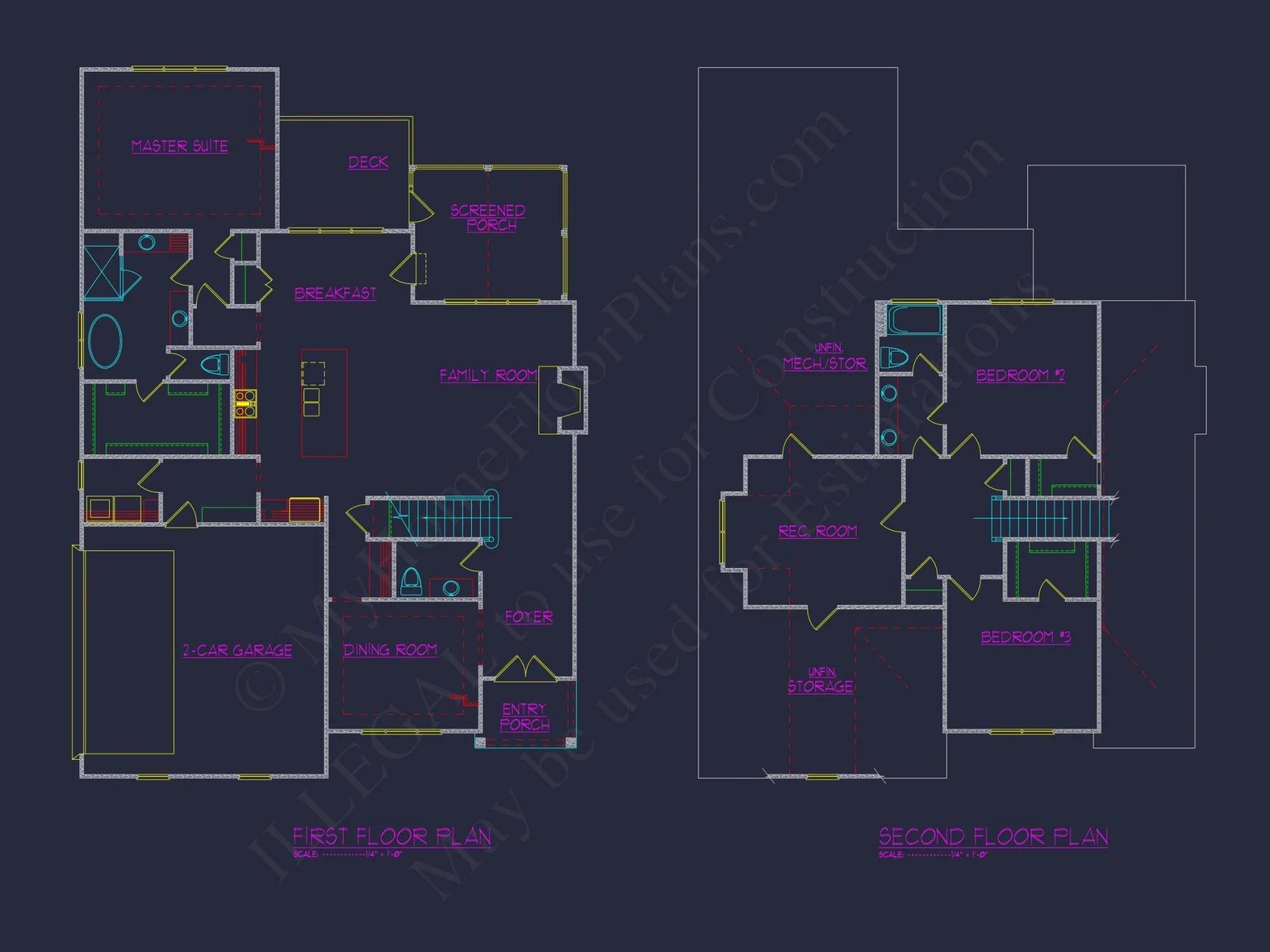 Spacious 2-Story Modern Craftsman house Plan with CAD Design