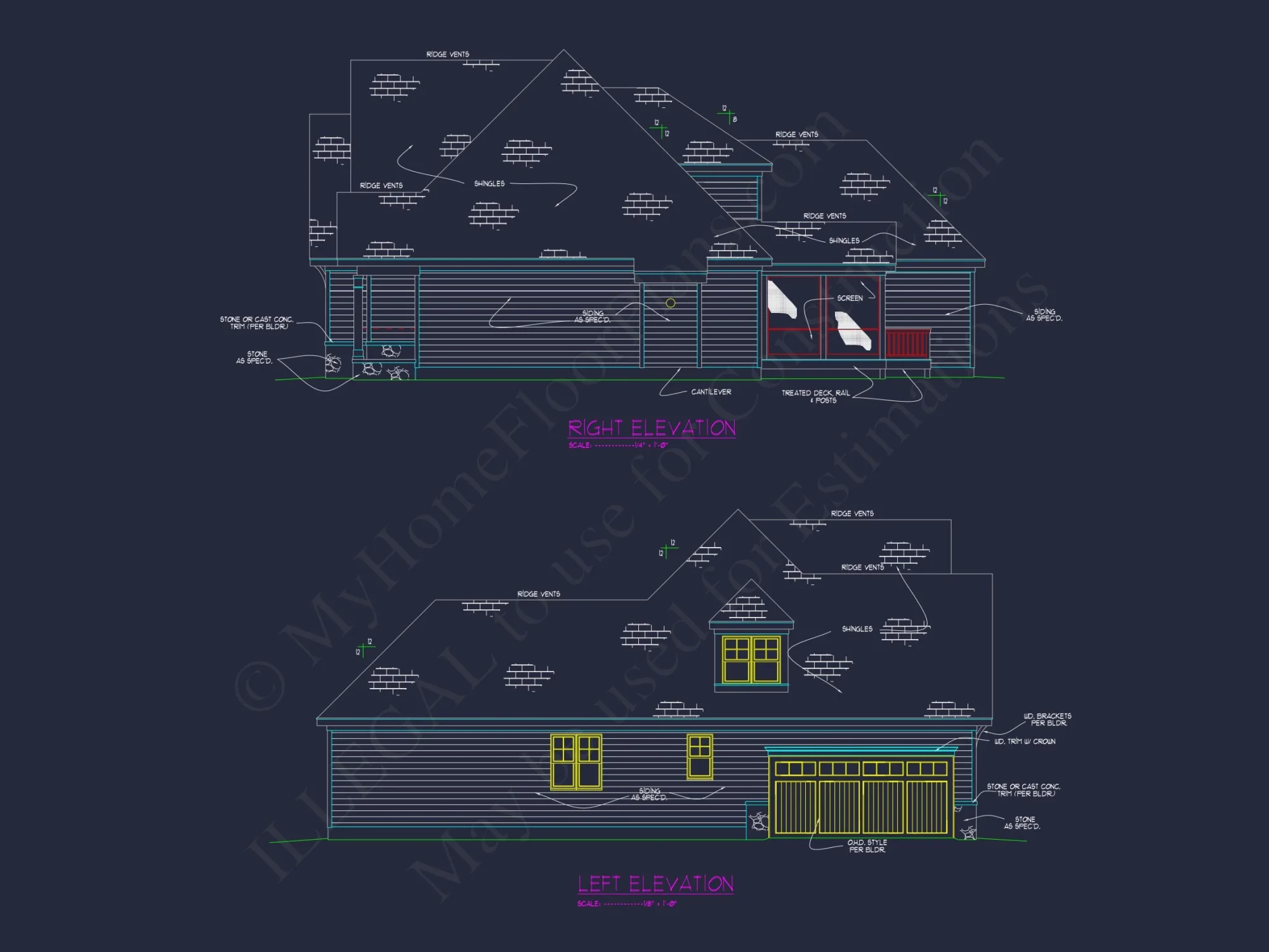 Spacious 2-Story Modern Craftsman house Plan with CAD Design