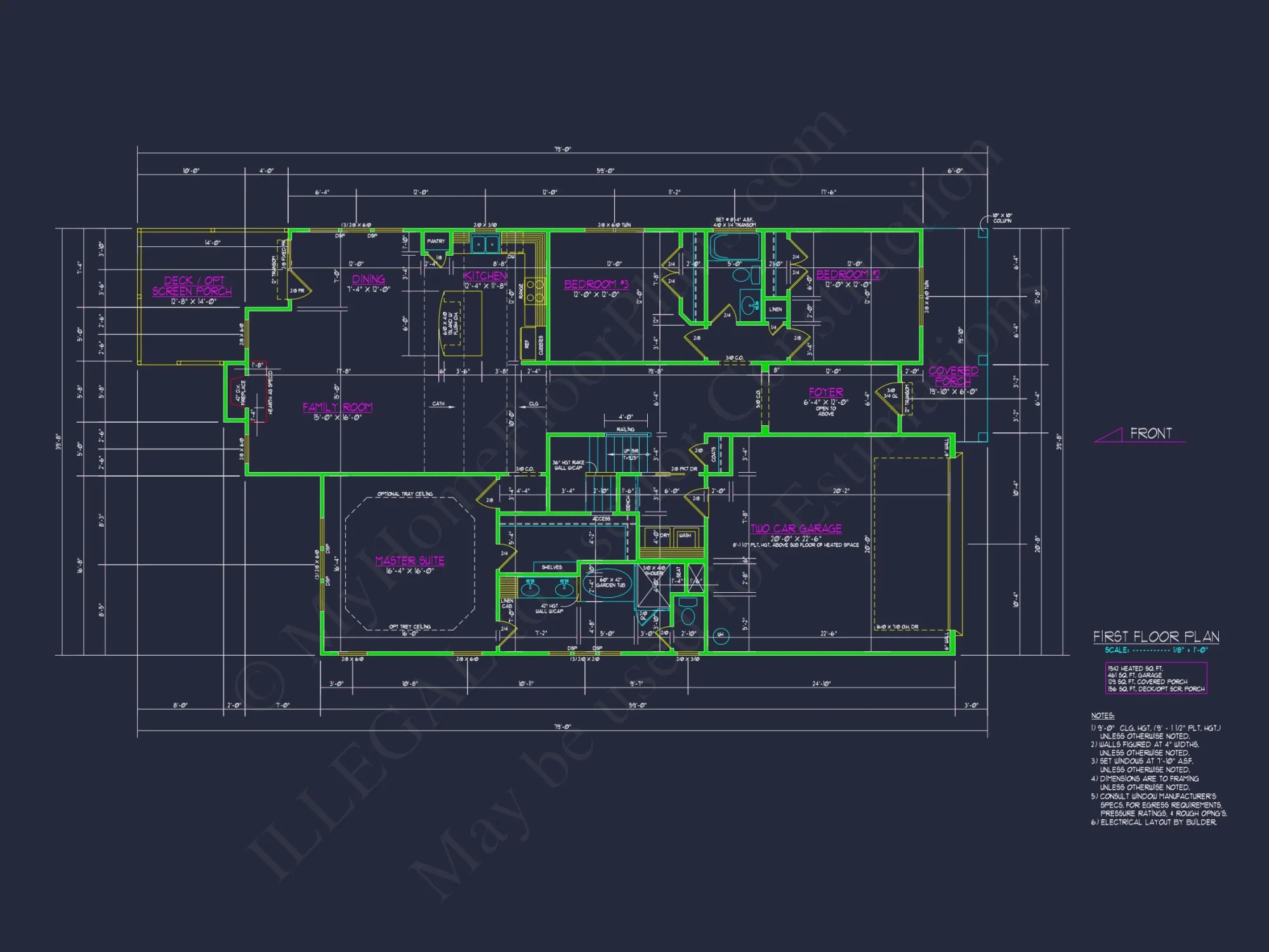 Craftsman house Plan with Versatile Floor Plan and CAD Designs