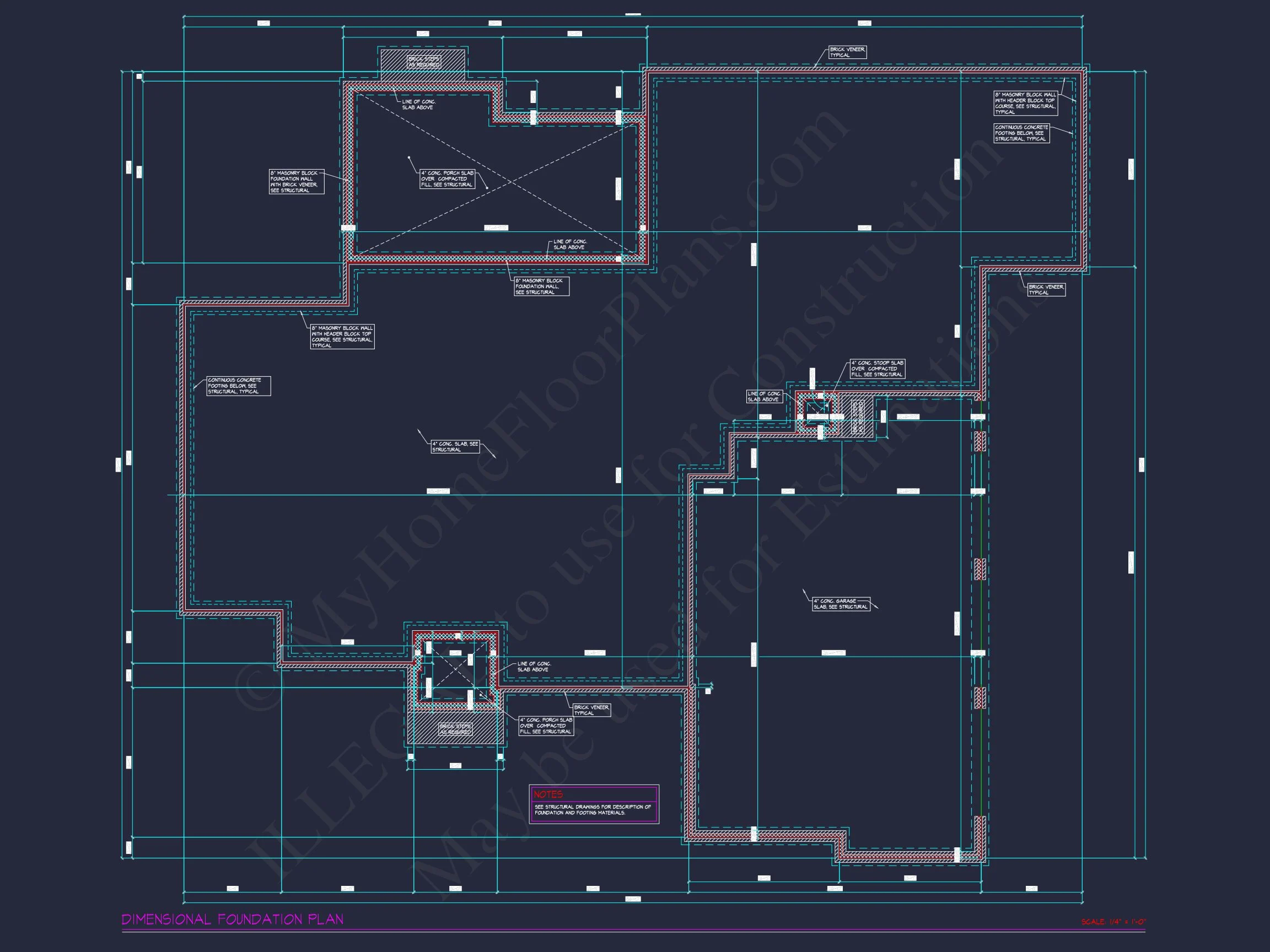 18-1447 HOUSE PLAN - French Country Home Plan - 3-Bed, 2.5-Bath, 2,846 SF 12 Elegant house Plan with Spacious Floor Plan and CAD Blueprint