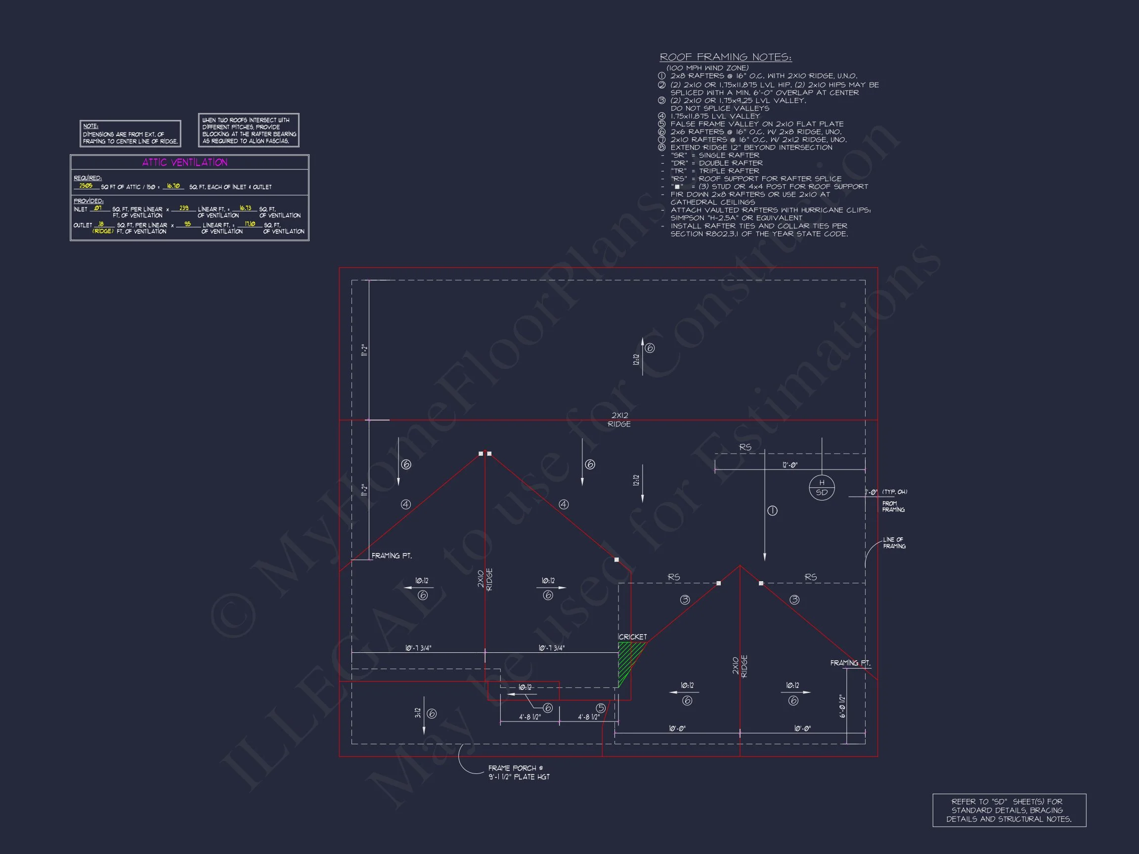 18-1370 HOUSE PLAN - Traditional Colonial Home Plan - 4-Bed, 3-Bath, 2,750 SF 11 2-Story house Design Blueprint with 3-Bedroom Floor Plans