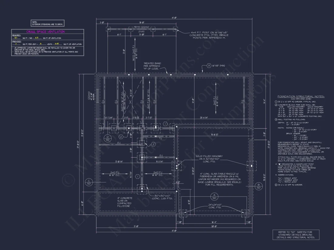 2-Story house Design Blueprint with 3-Bedroom Floor Plans