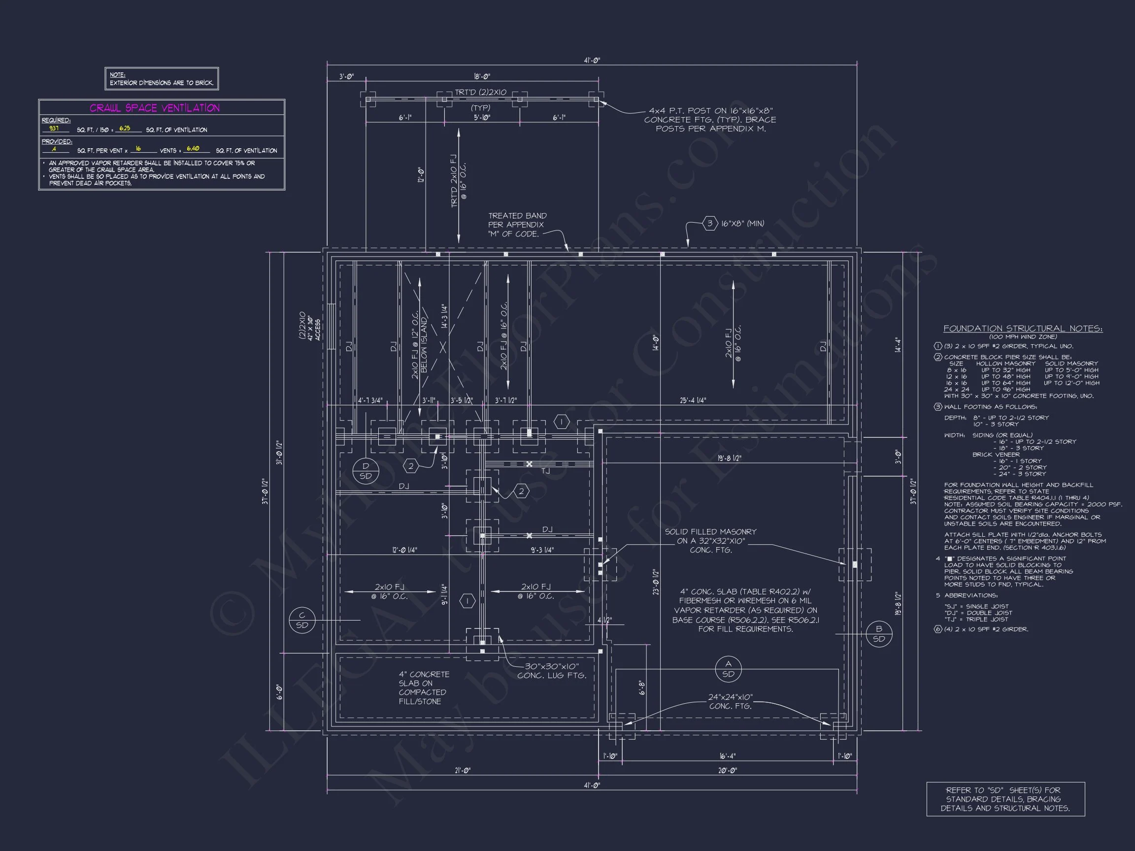 18-1370 HOUSE PLAN - Traditional Colonial Home Plan - 4-Bed, 3-Bath, 2,750 SF 8 2-Story house Design Blueprint with 3-Bedroom Floor Plans