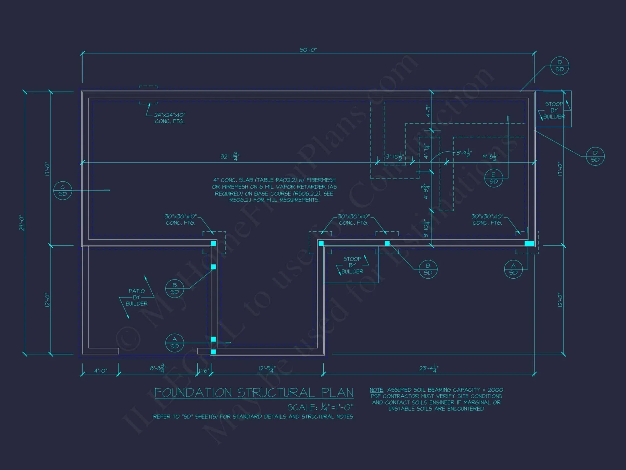 Contemporary house Floor Plan with Open Layout & CAD Designs