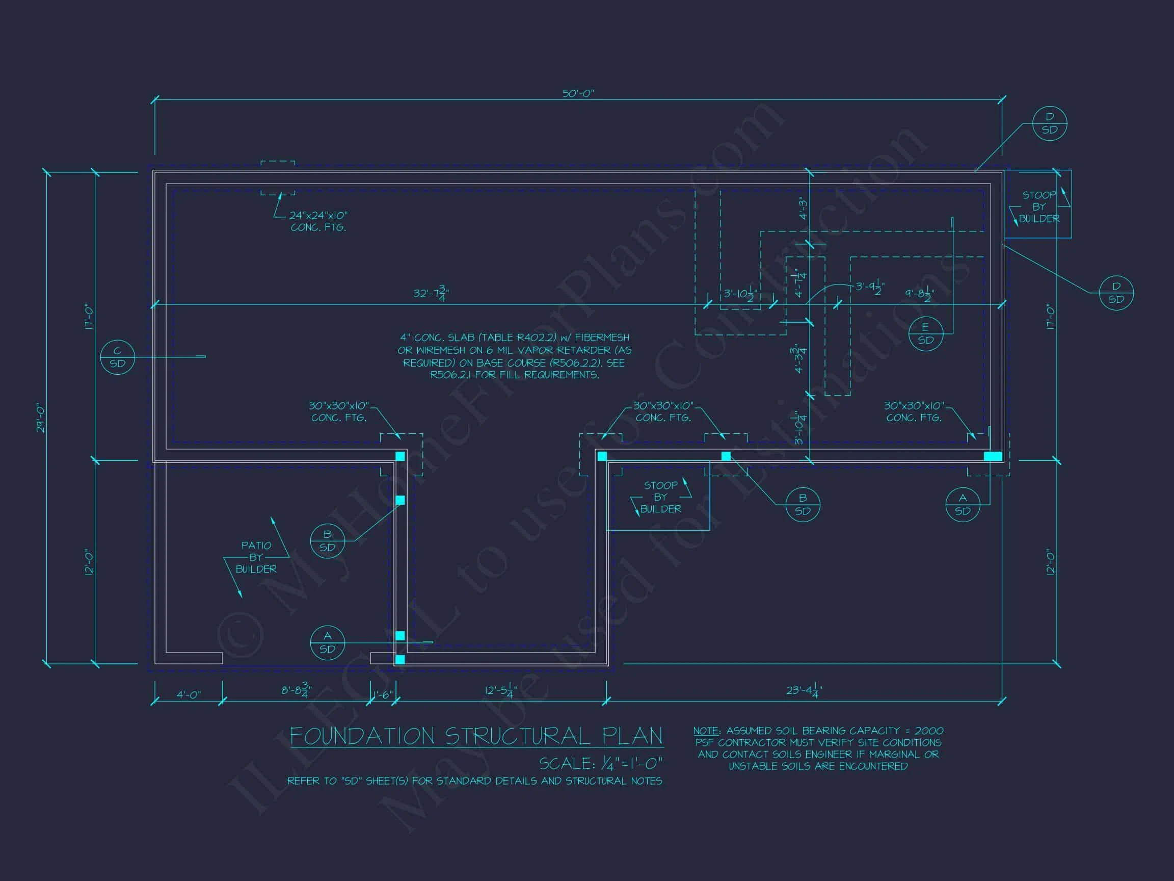 Contemporary house Floor Plan with Open Layout & CAD Designs