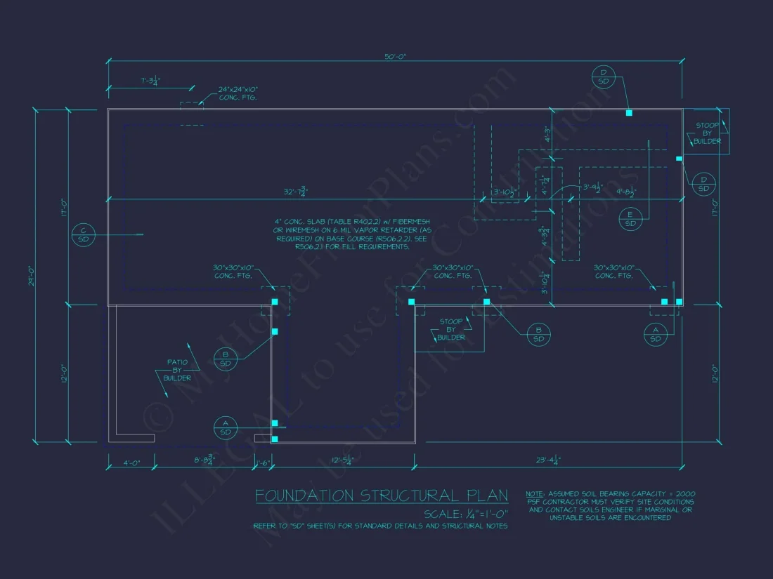 Contemporary house Floor Plan with Open Layout & CAD Designs
