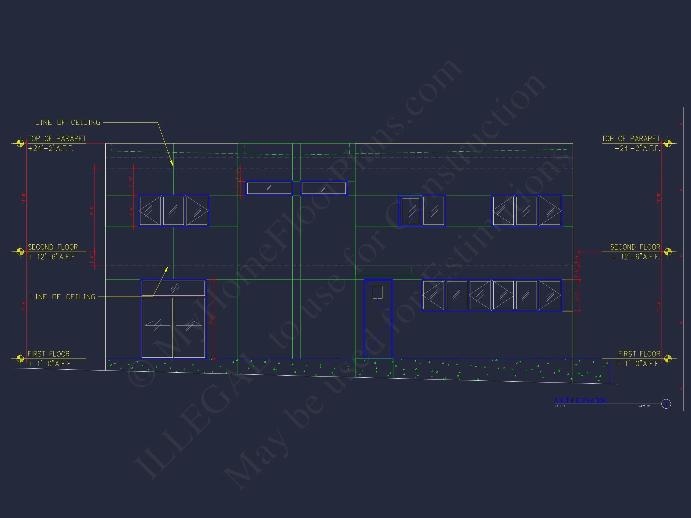Contemporary house Floor Plan with Open Layout & CAD Designs