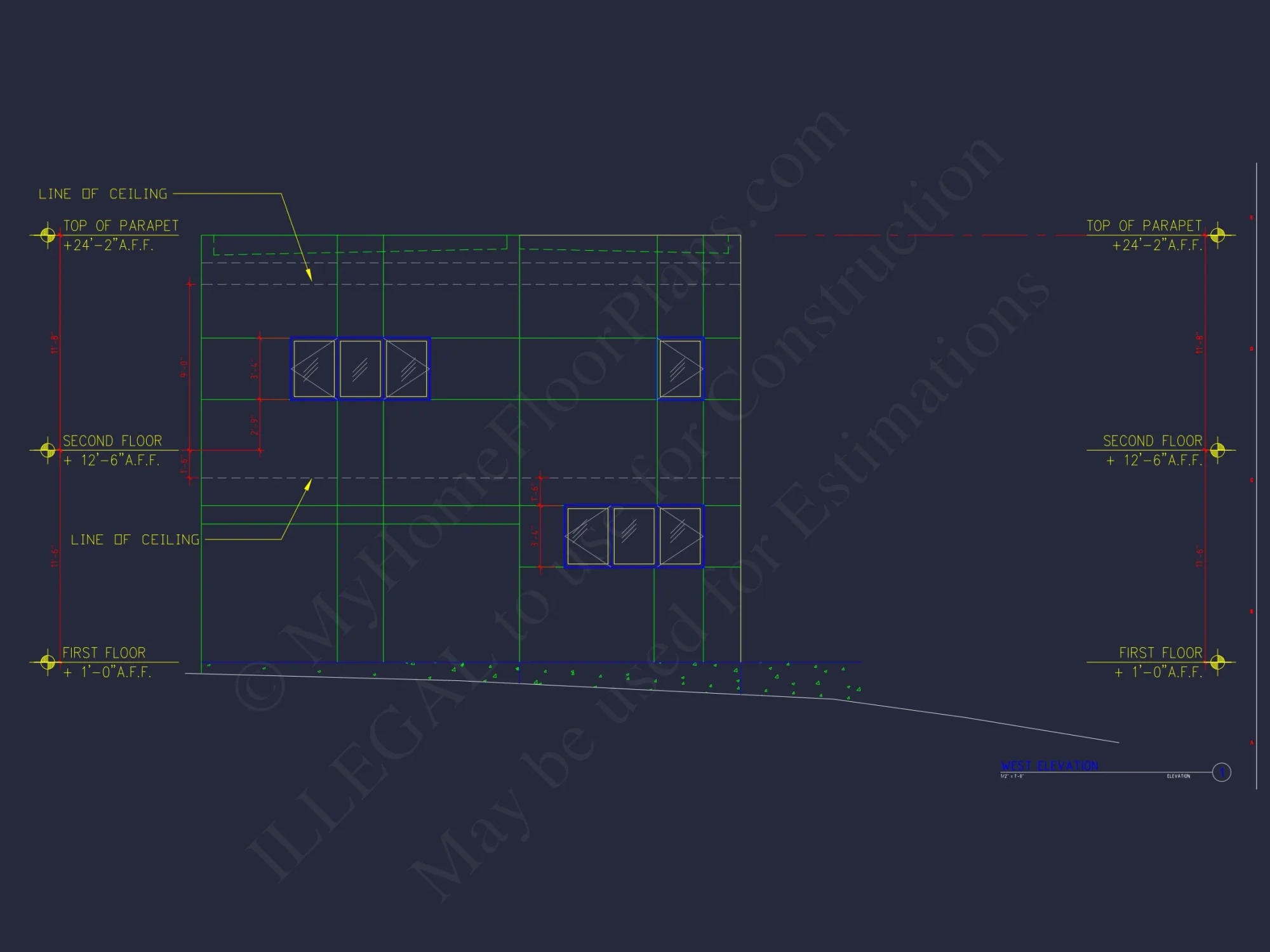 Contemporary house Floor Plan with Open Layout & CAD Designs