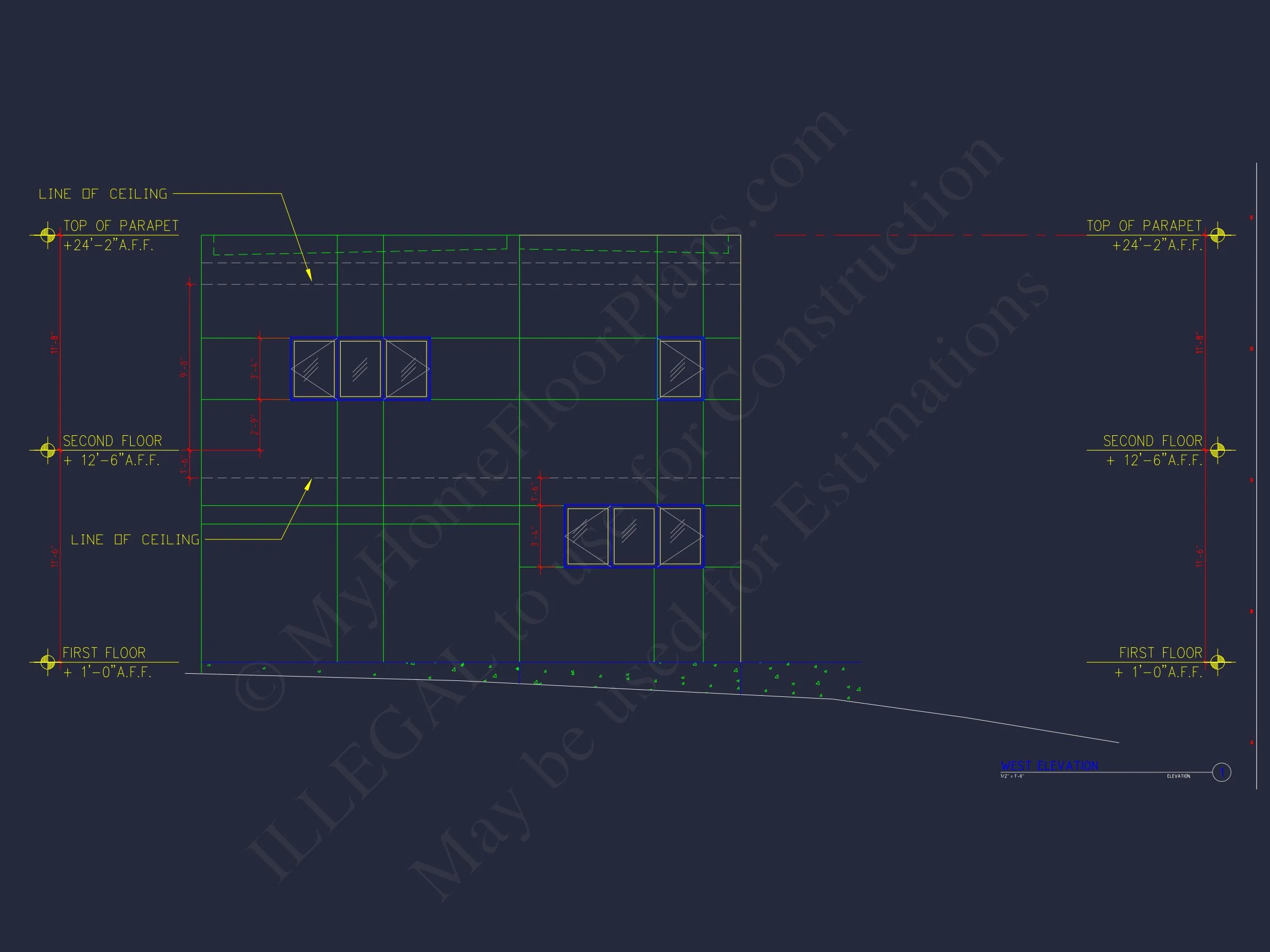 Contemporary house Floor Plan with Open Layout & CAD Designs