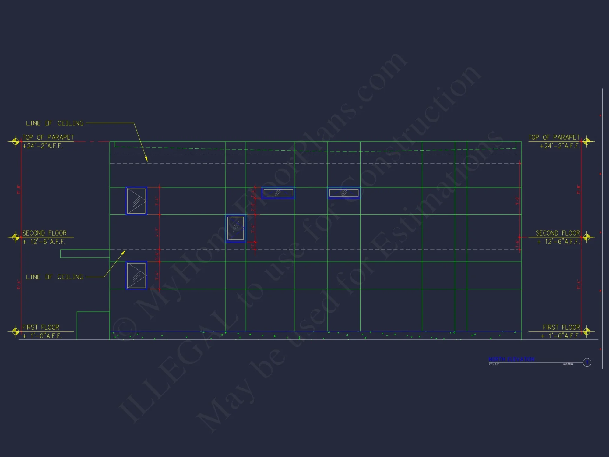 Contemporary house Floor Plan with Open Layout & CAD Designs