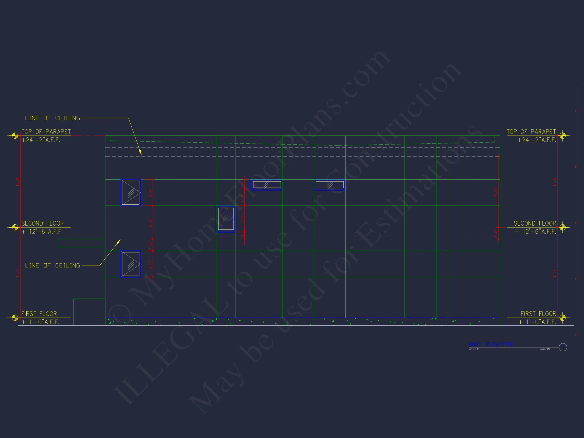 Contemporary house Floor Plan with Open Layout & CAD Designs