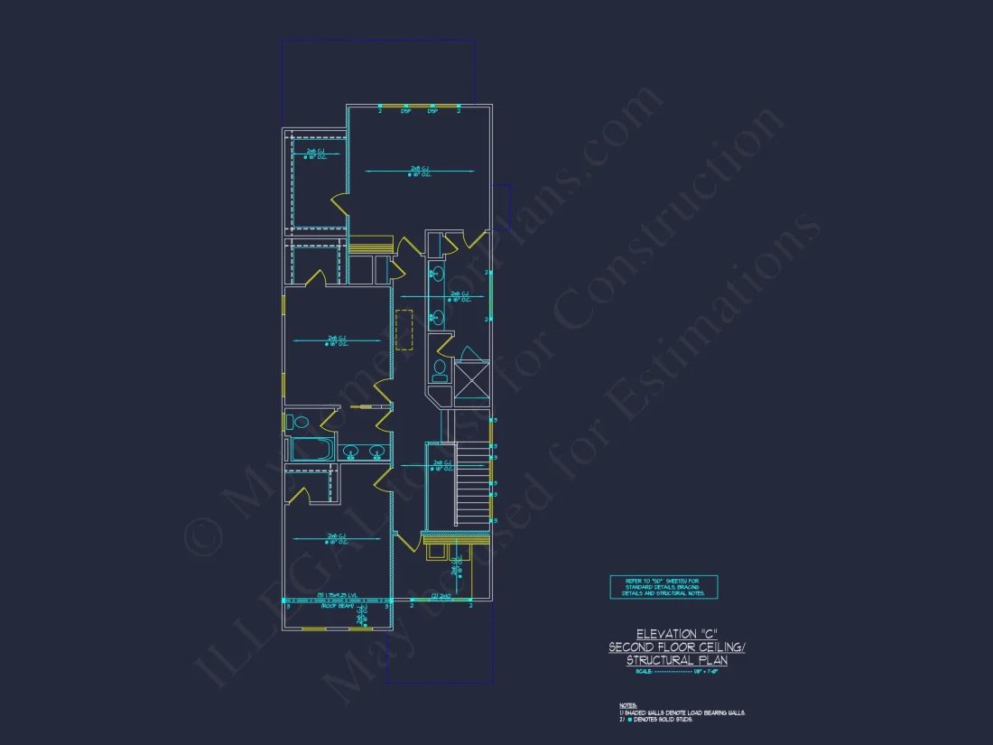 Traditional Craftsman house Plan with Detailed CAD Floor Designs