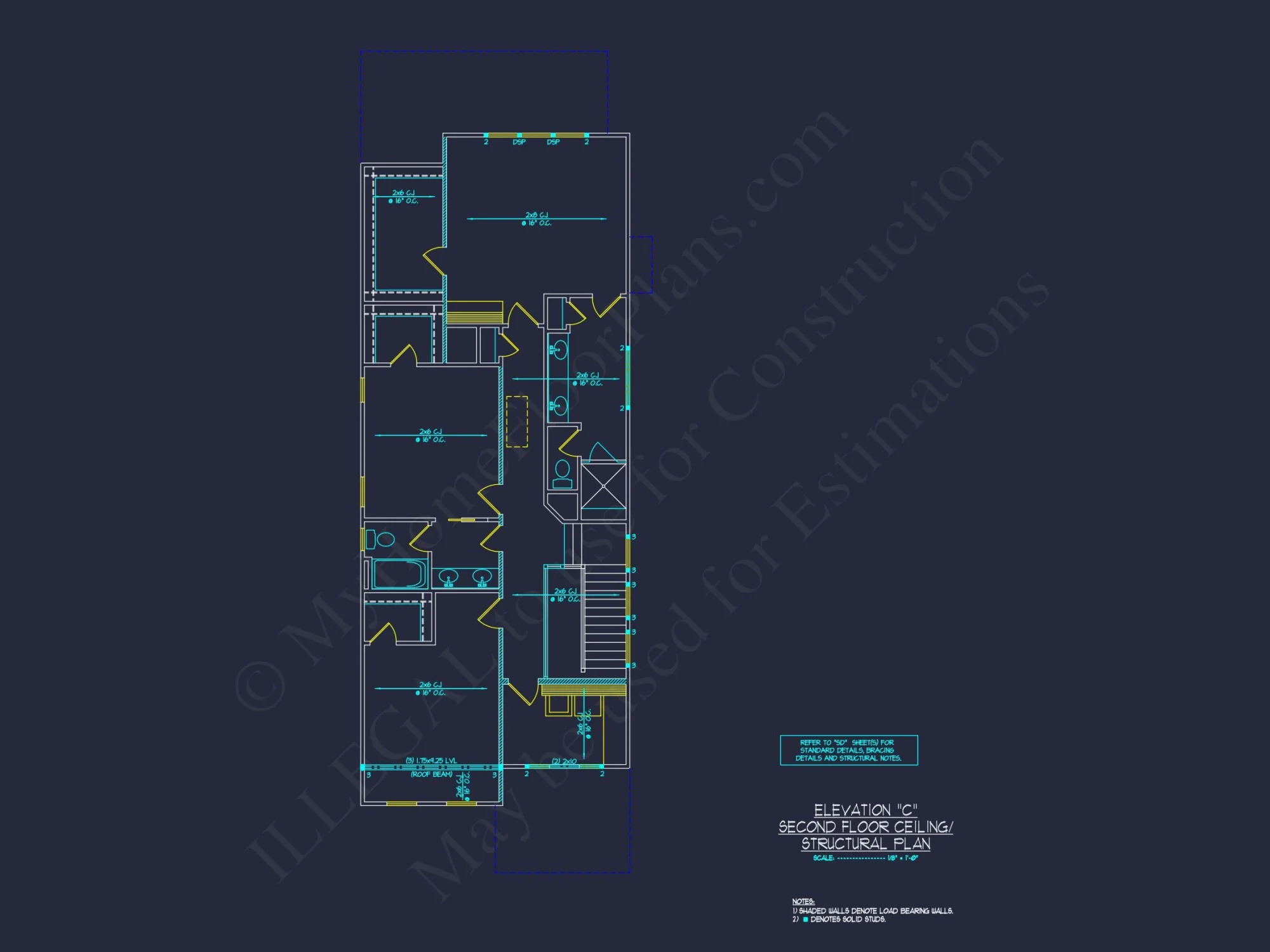 Traditional Craftsman house Plan with Detailed CAD Floor Designs