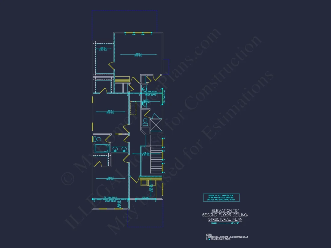 Traditional Craftsman house Plan with Detailed CAD Floor Designs