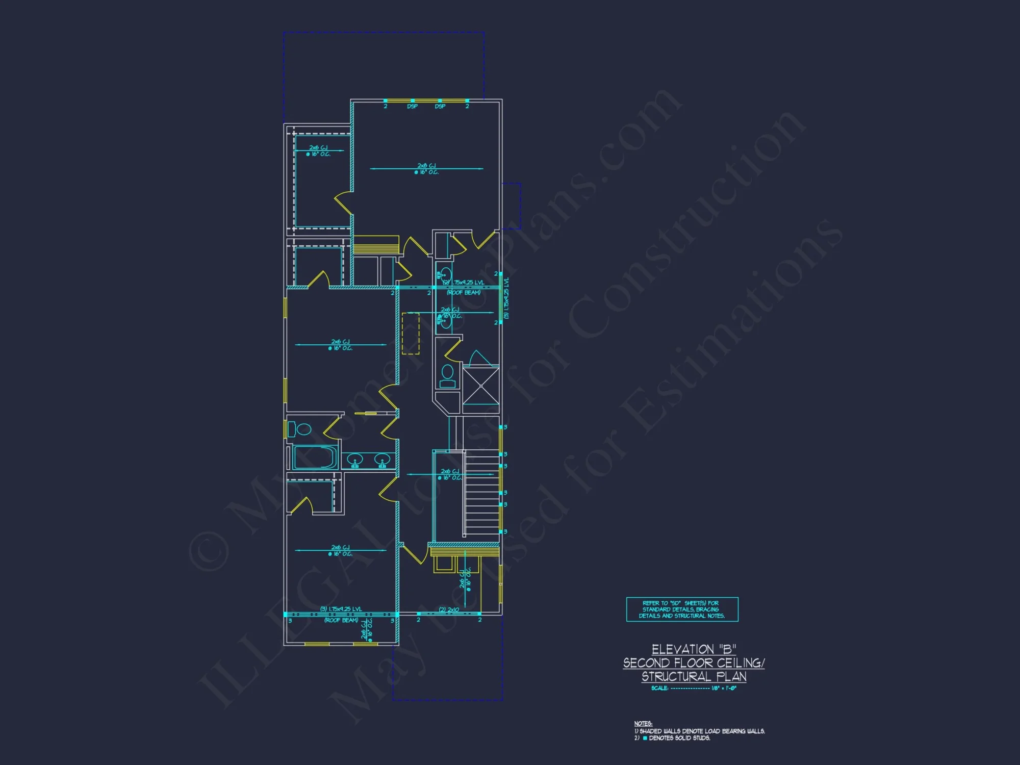Traditional Craftsman house Plan with Detailed CAD Floor Designs